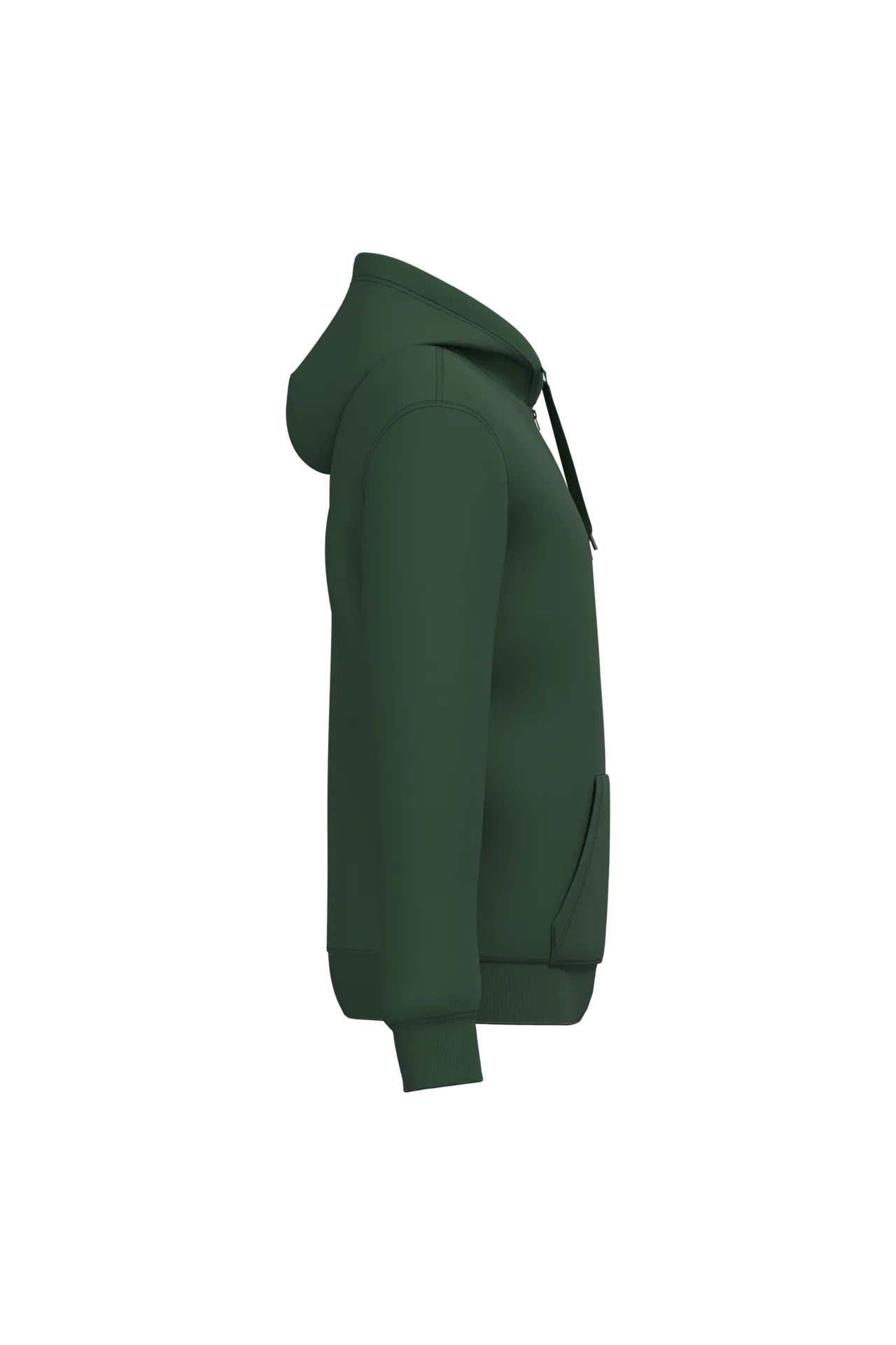 Recyceltes Unisex-Sweatshirt mit Reißverschluss und Kapuze