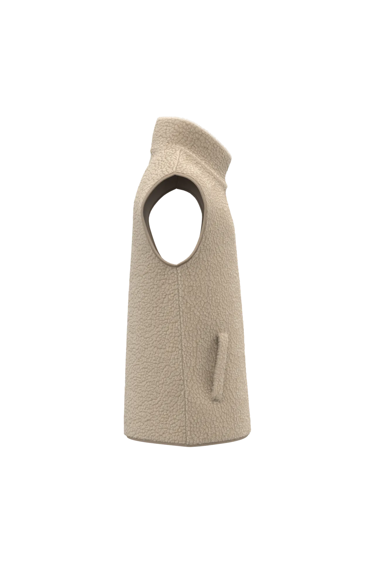 Ärmellose Sherpa-Jacke für Herren