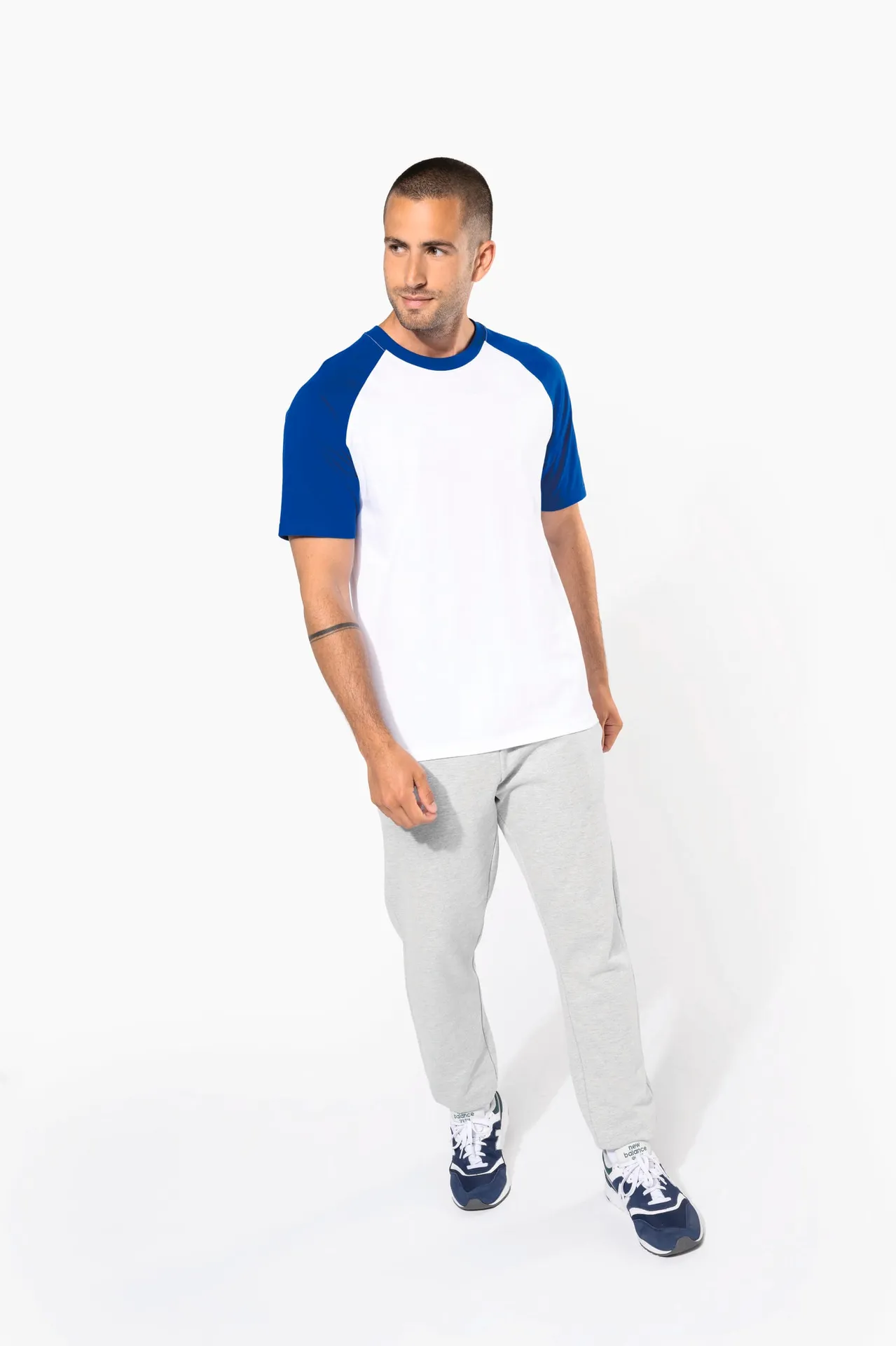 Baseball-Shirt, zweifarbig