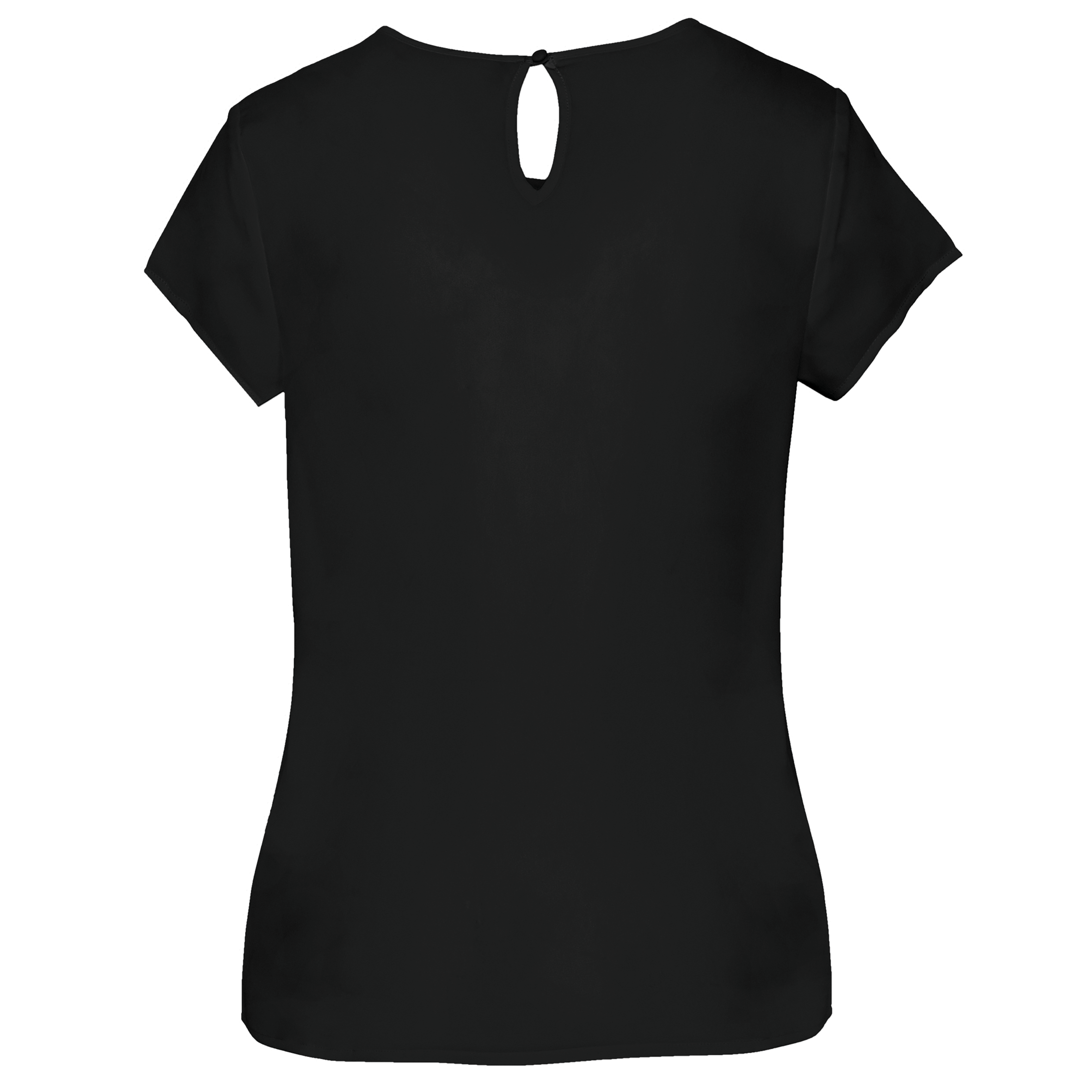 Kurzarm-Kreppbluse für Damen