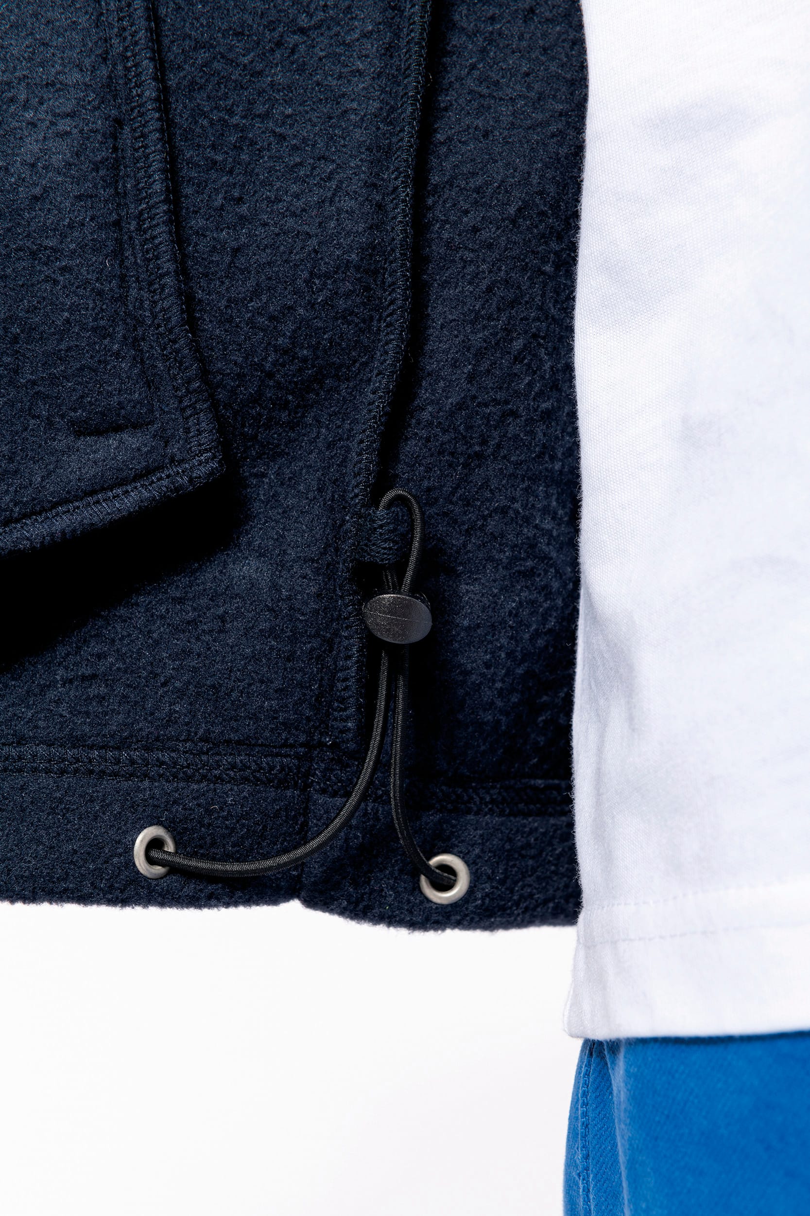 Verstellbare Fleecejacke mit elastischen Ärmelbündchen