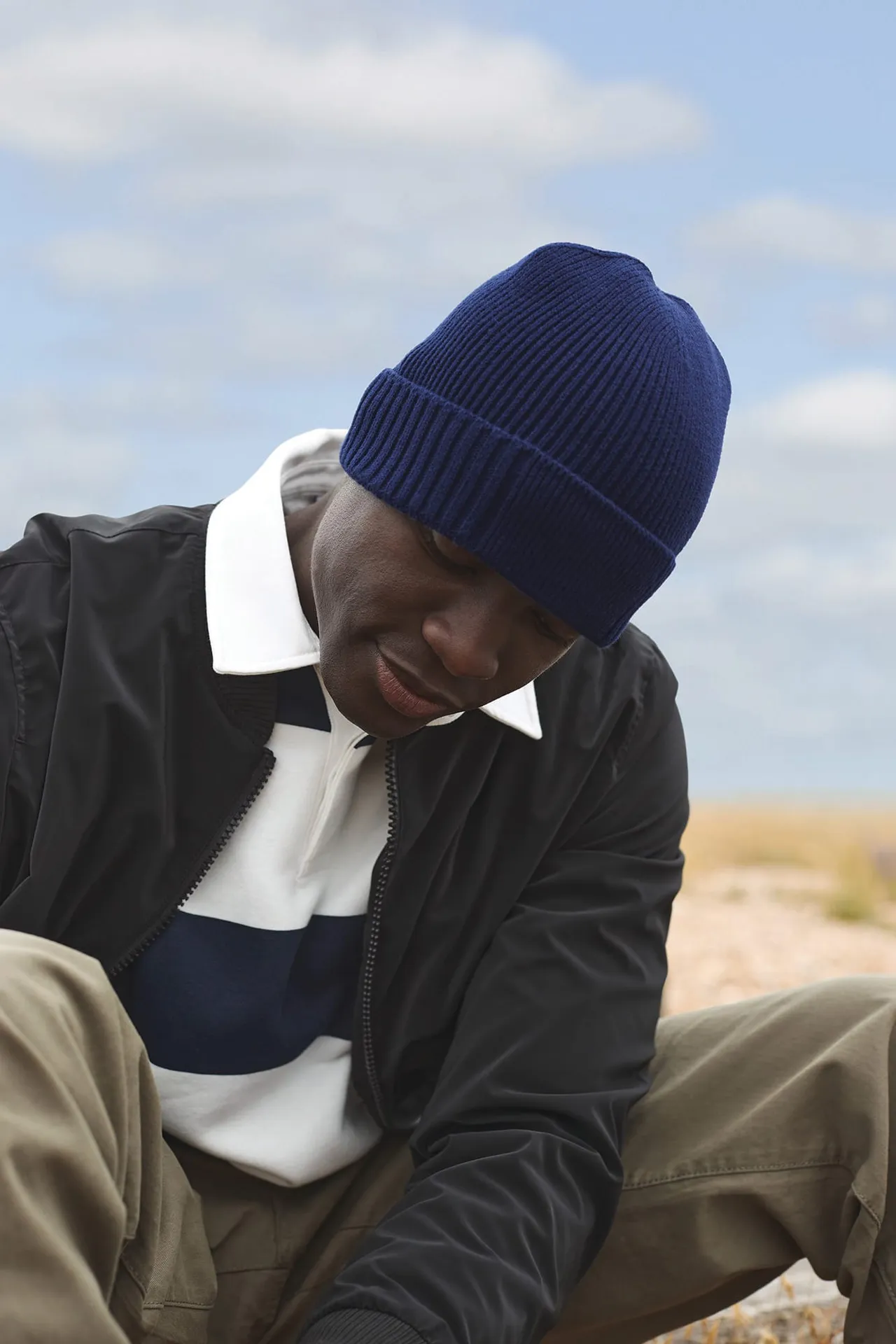 Mütze aus Bio-Baumwolle mit technischem Patch