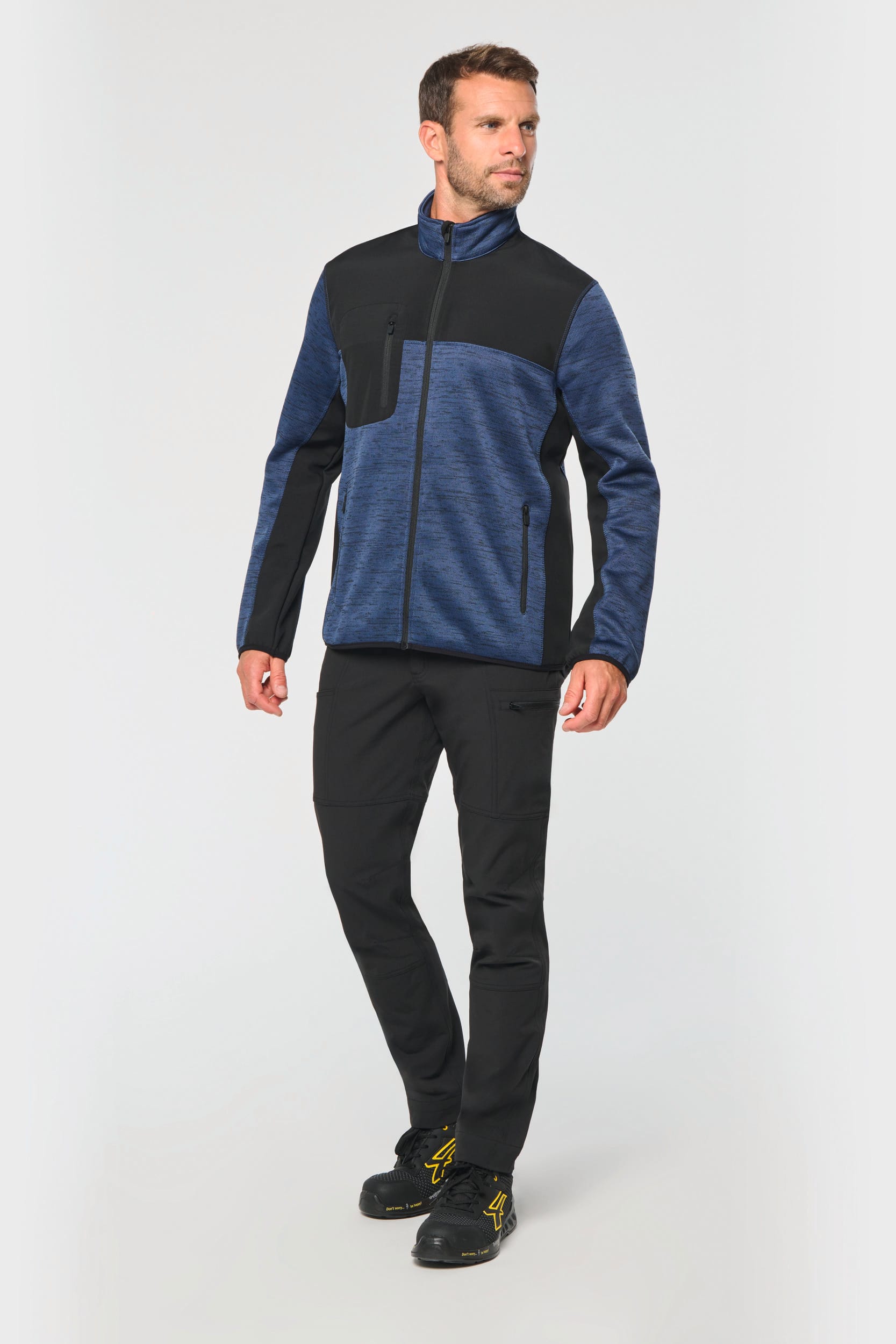 Recycelte Herren Polyestertrikot Jacke