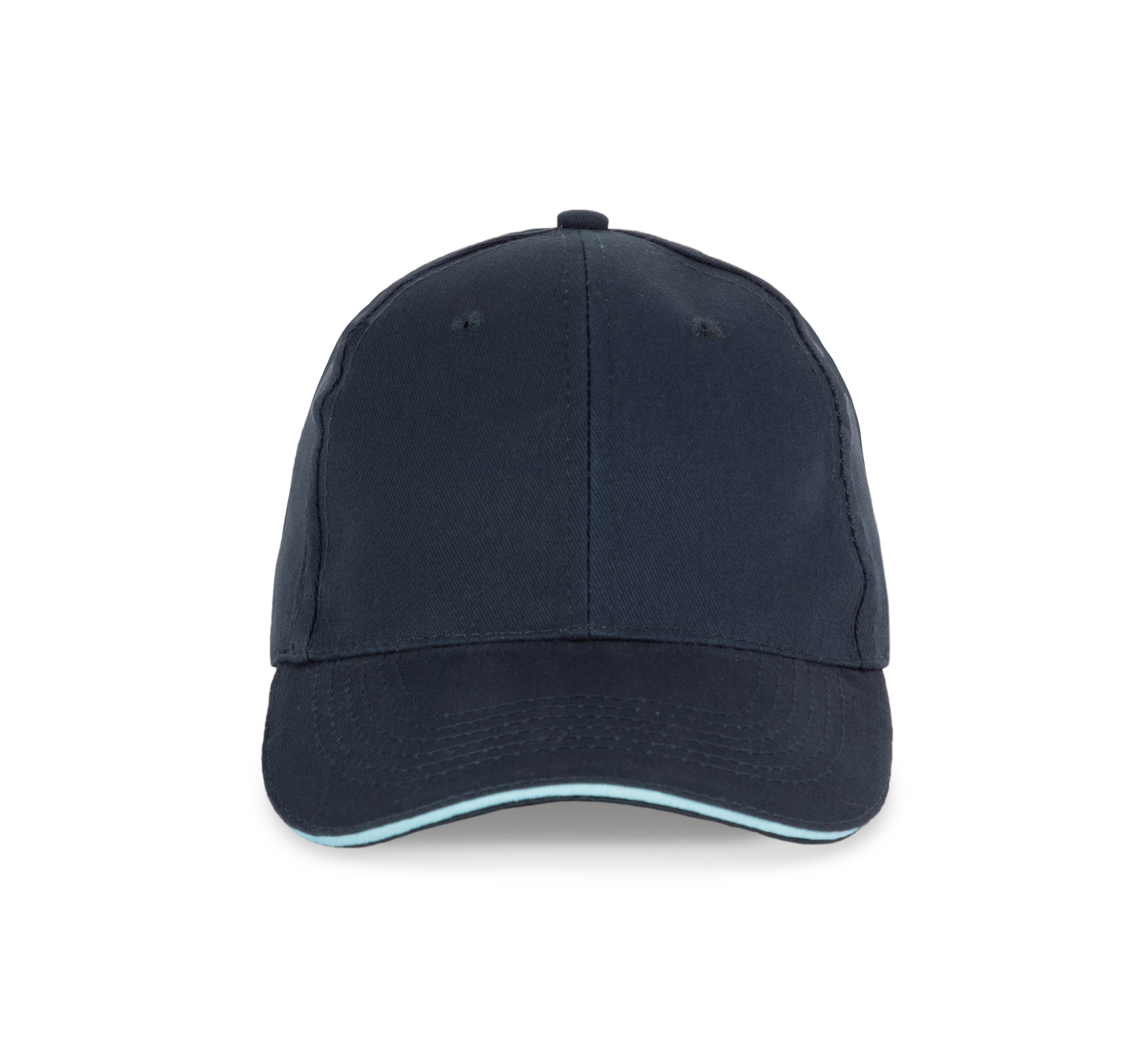 6-Panel-Kappe mit Kontrast-Sandwichschirm