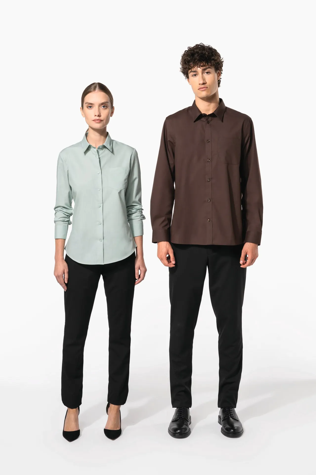 Popeline-Hemd Baumwollpolyester pflegeleicht für Herren