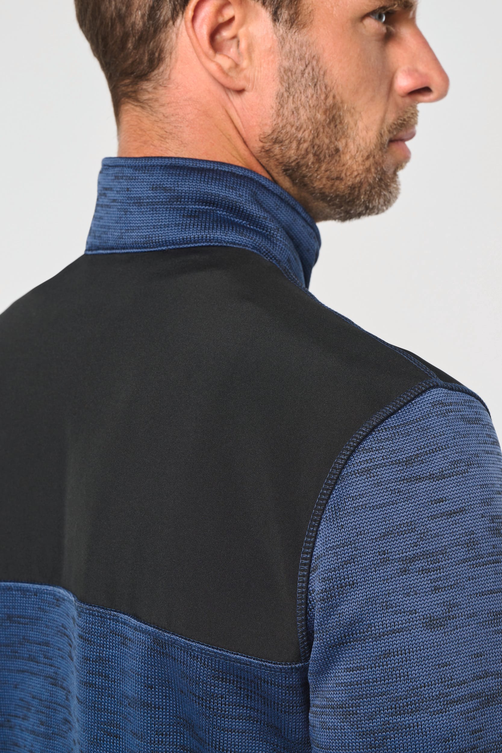 Recycelte Herren Polyestertrikot Jacke