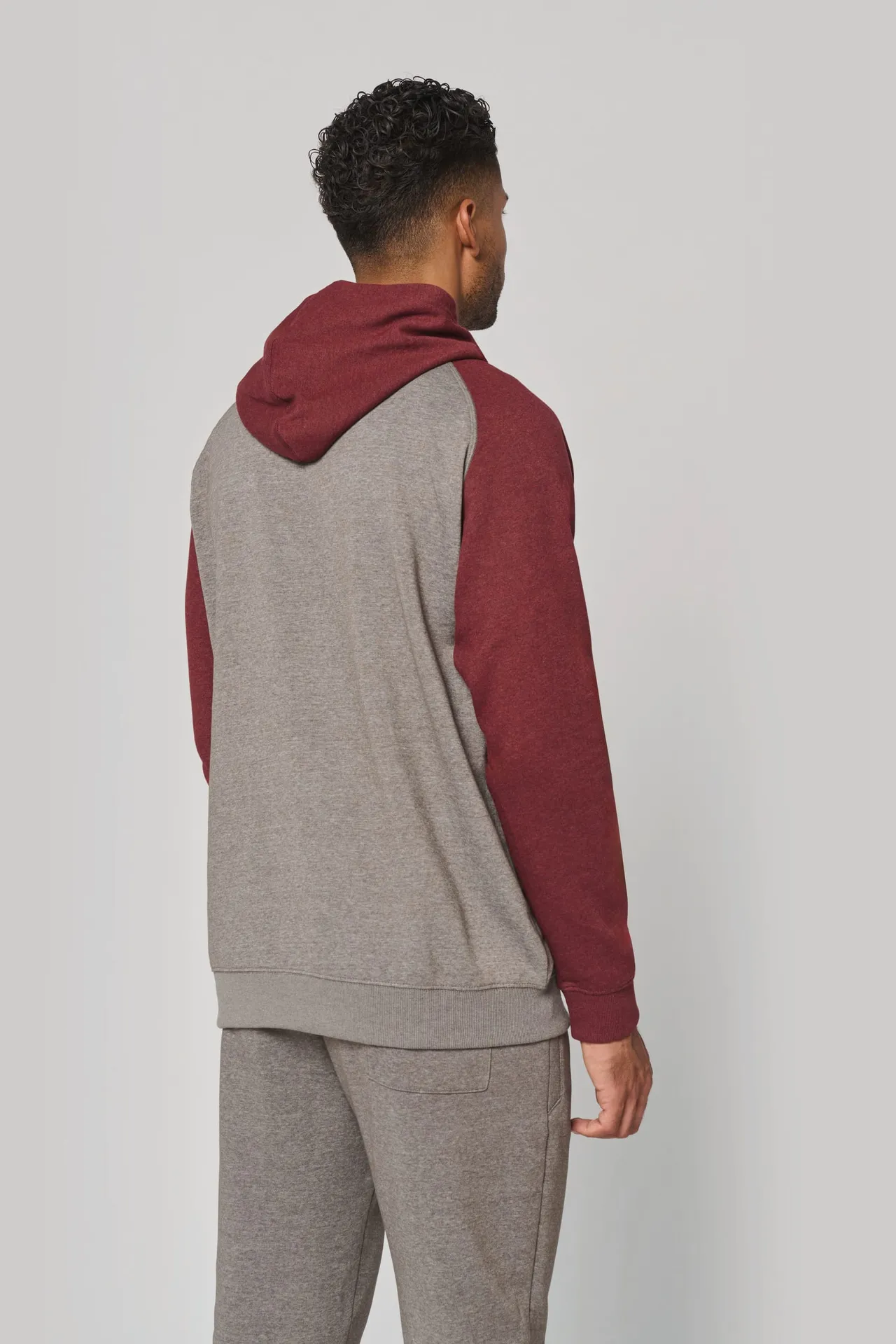 Zweifarbiges Kapuzensweatshirt für Erwachsene