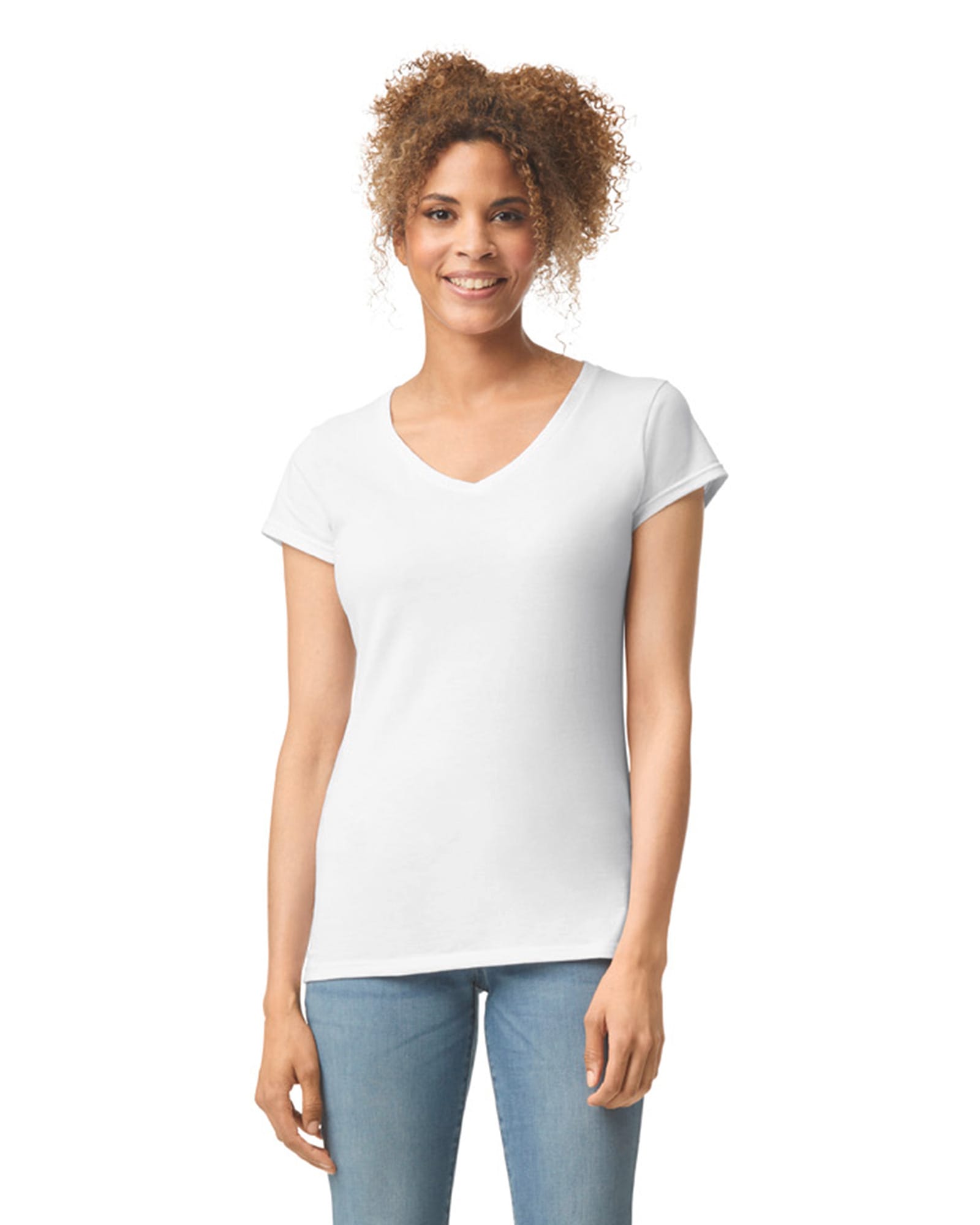 Softstyle Fitted Ladies' V-Neck T-Shirt