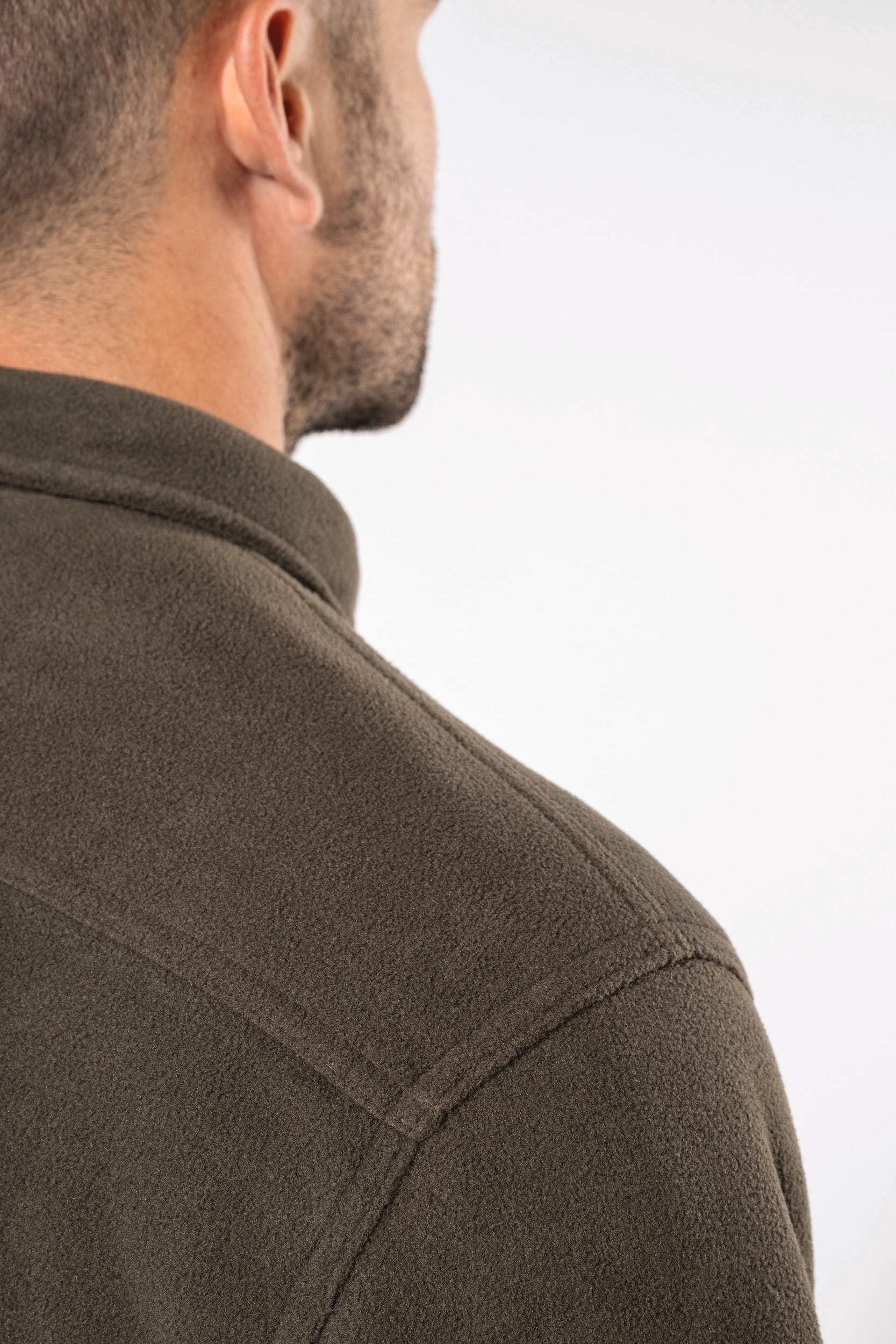 Fleece-Hemdjacke mit Sherpa-Futter