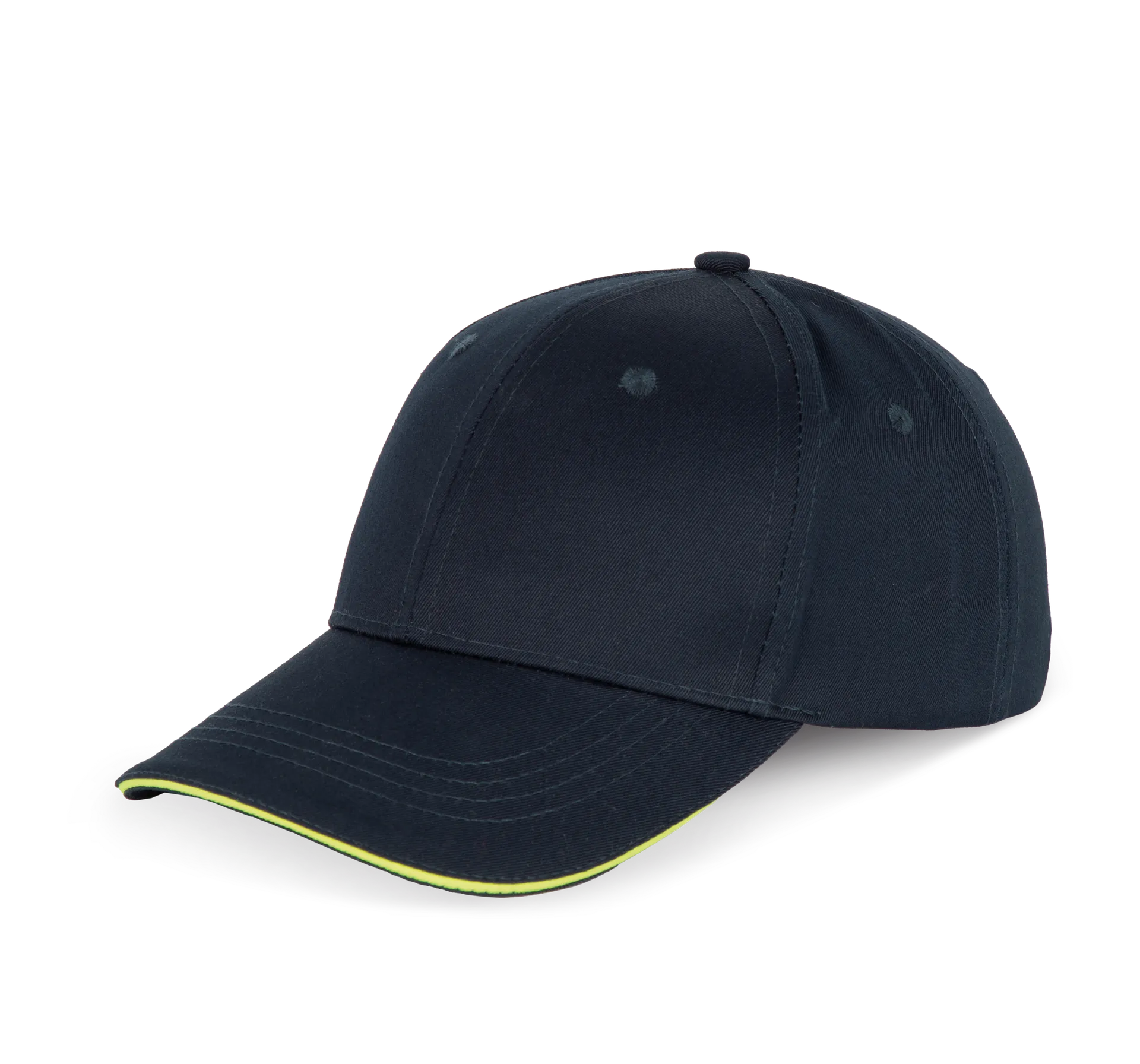 6-Panel-Cap mit Kontrast-Sandwichschirm