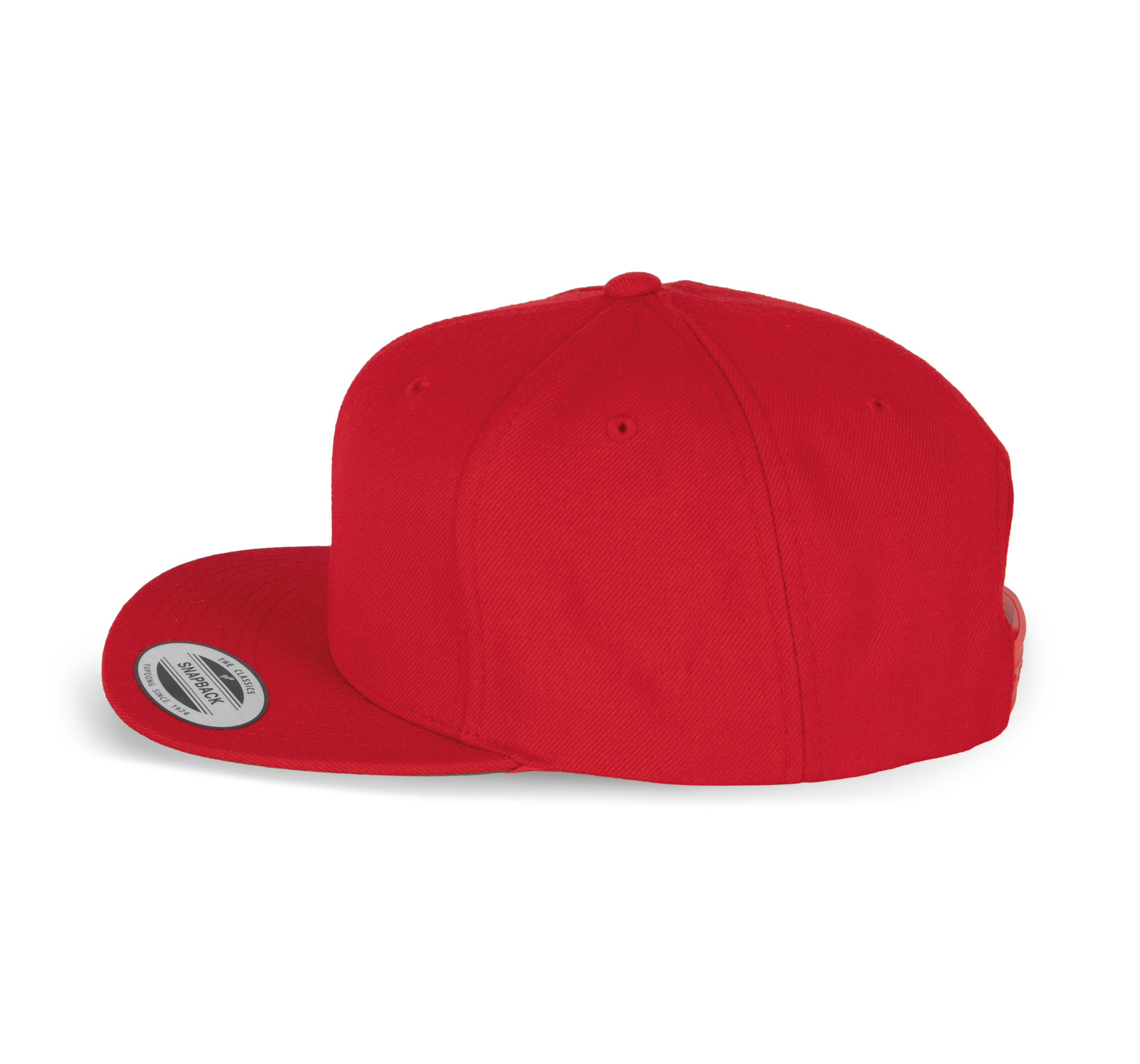 6-Panel-Kappe, flacher Schirm