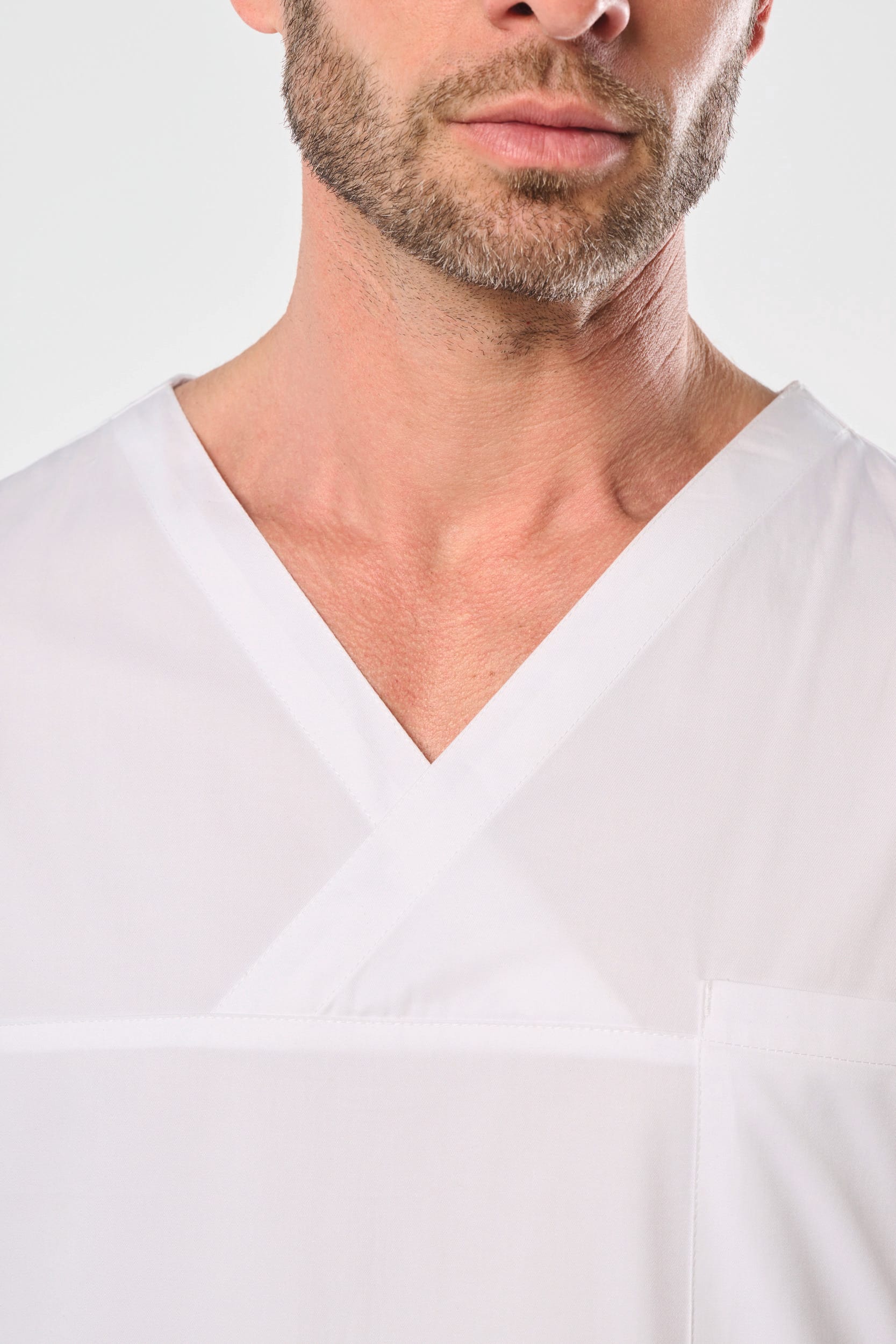 Kurzärmlige Unisex-Tunika aus Baumwolle