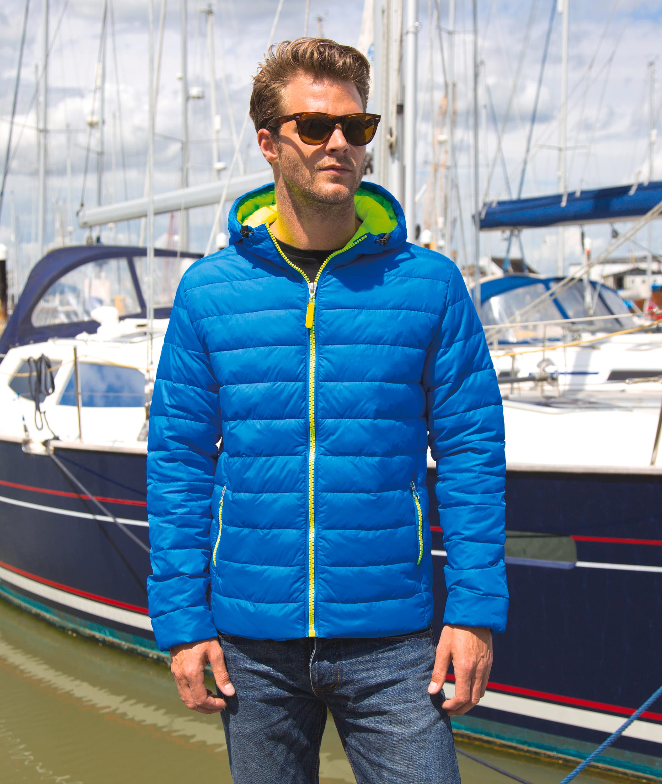 Mens Snow Bird Hooded Jacket