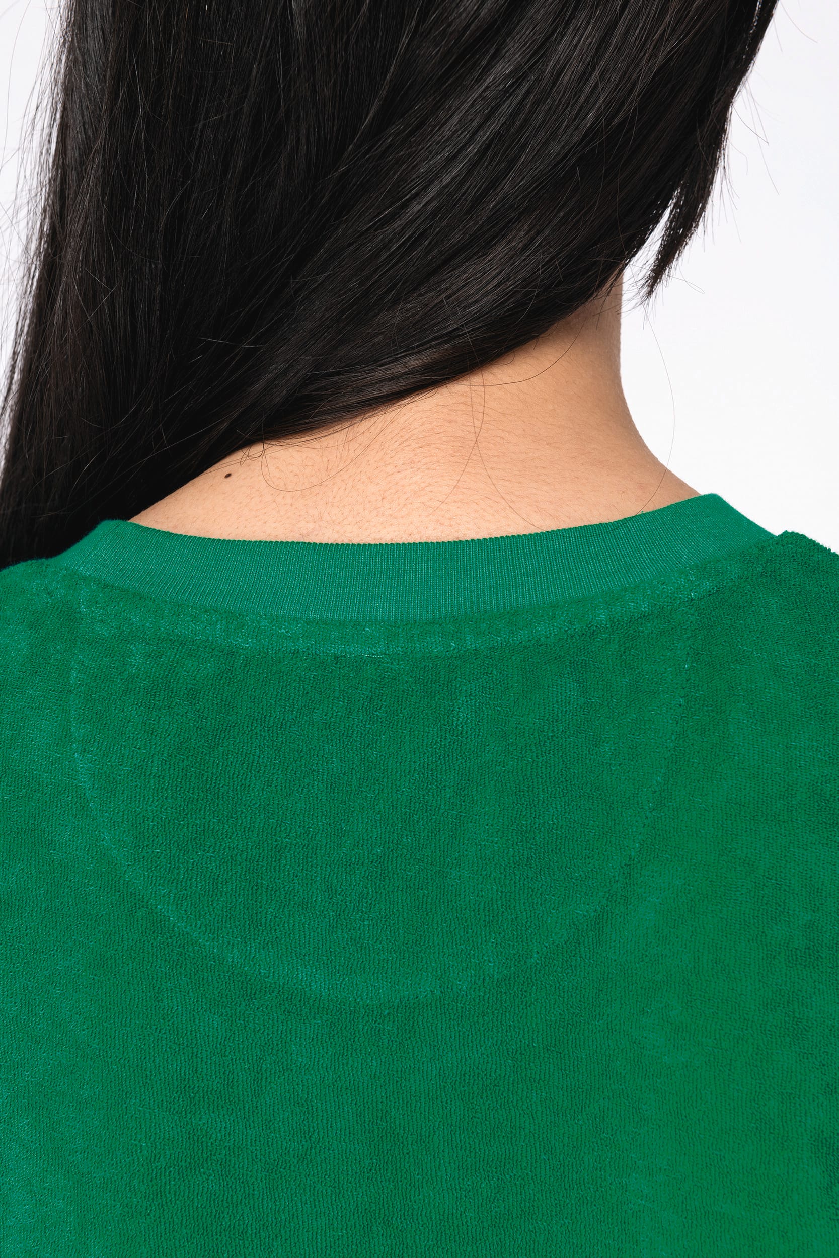 Umweltfreundliches Damen-T-Shirt aus Frottee Umweltfreundliches Damen-T-Shirt aus Frottee