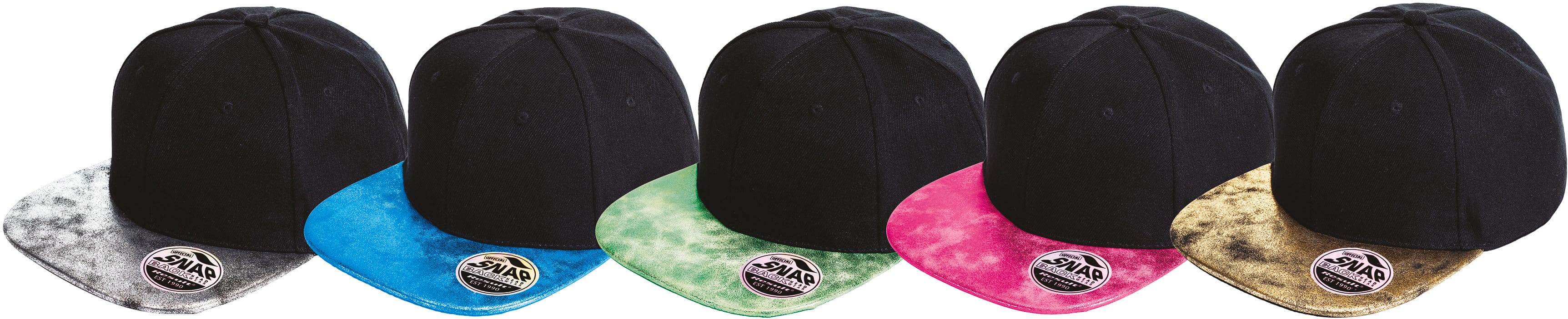 Bronx Glitter Flat Peak Snapback Cap