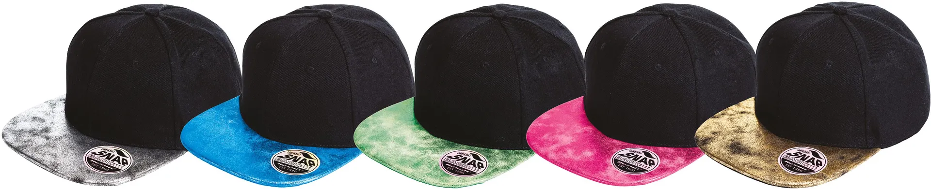 Bronx Glitter Flat Peak Snapback Cap