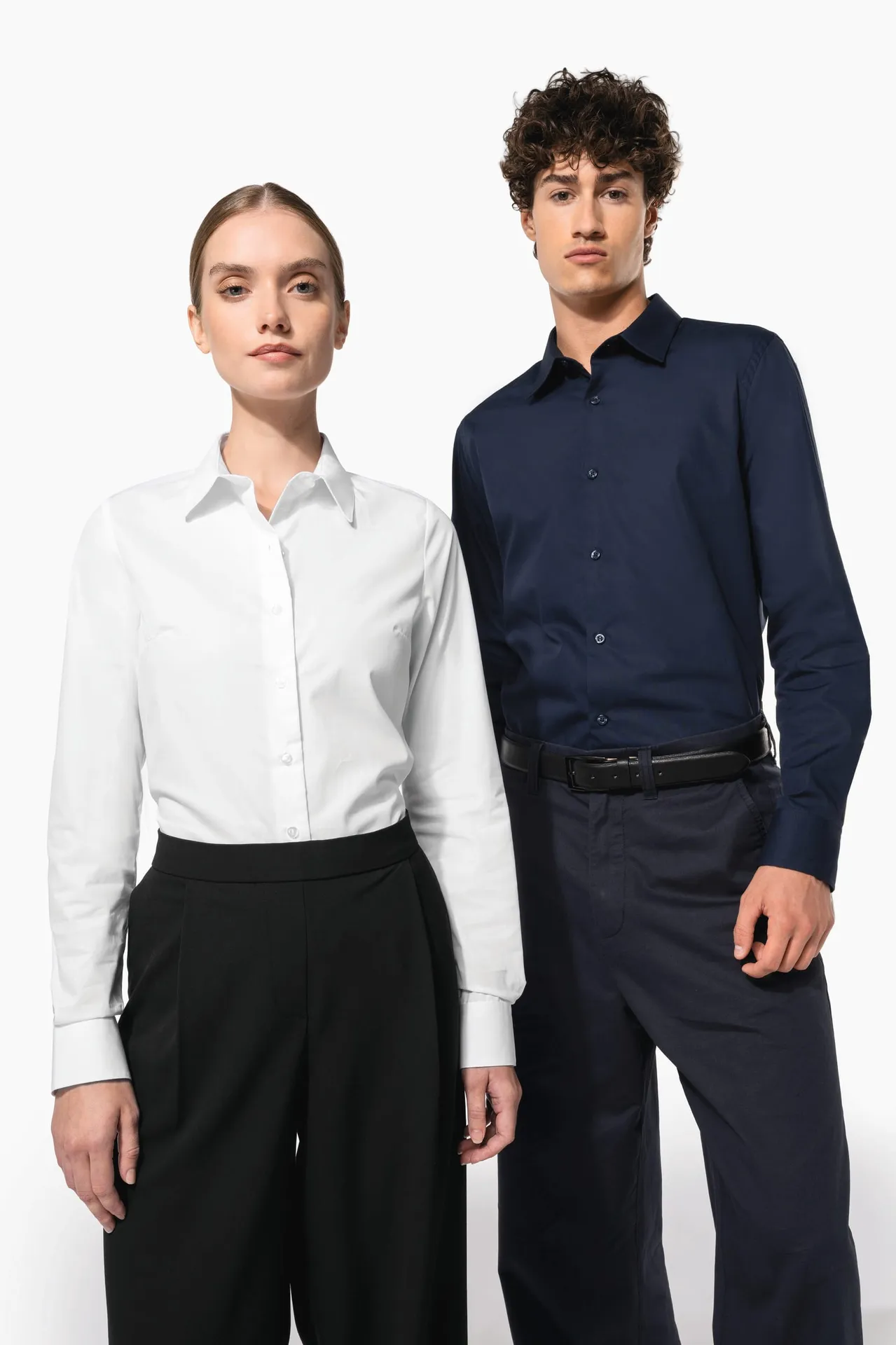 Langärmelige Popeline-Bluse