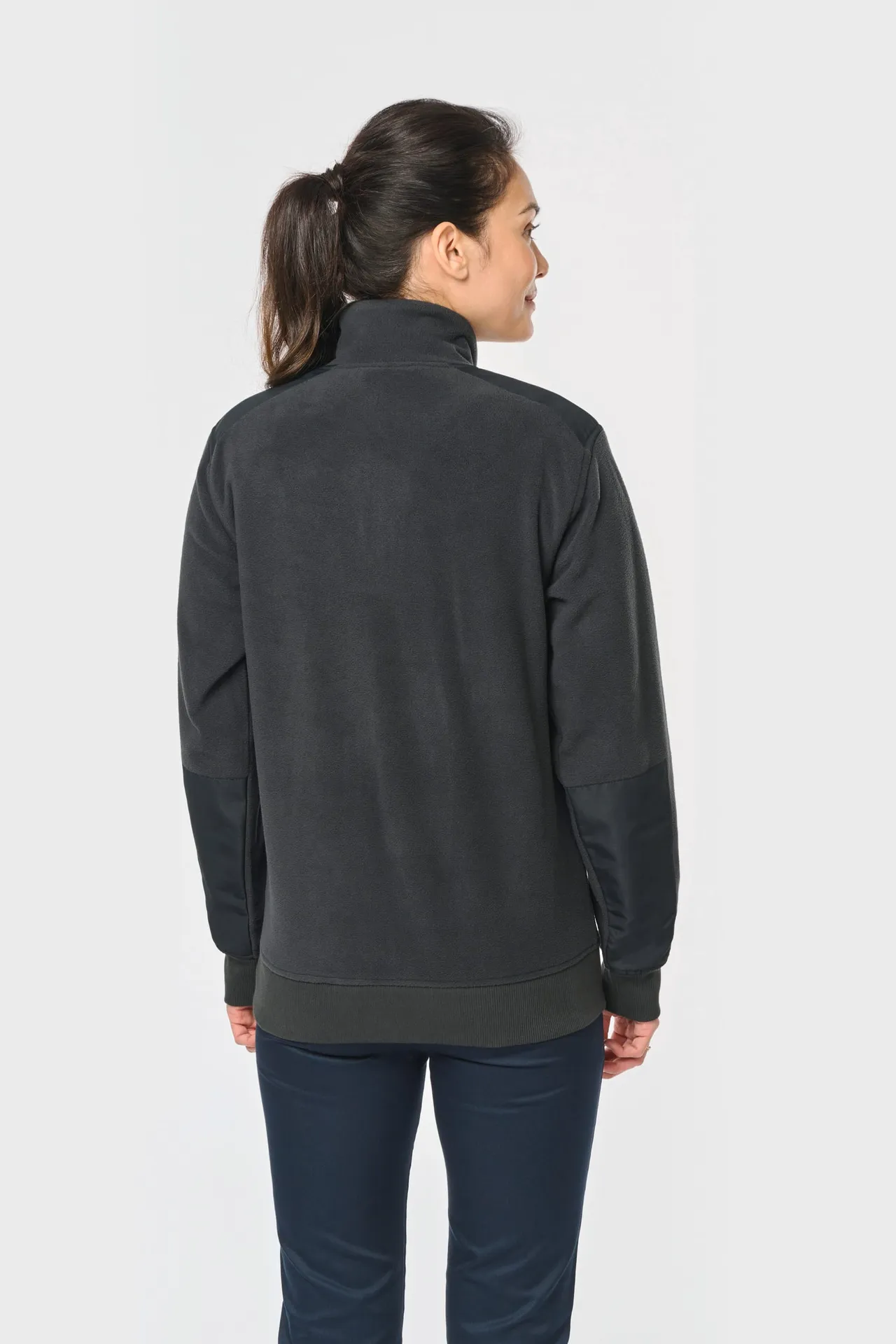 Umweltfreundlicher Fleecepullover mit Reißverschlusskragen, Unisex