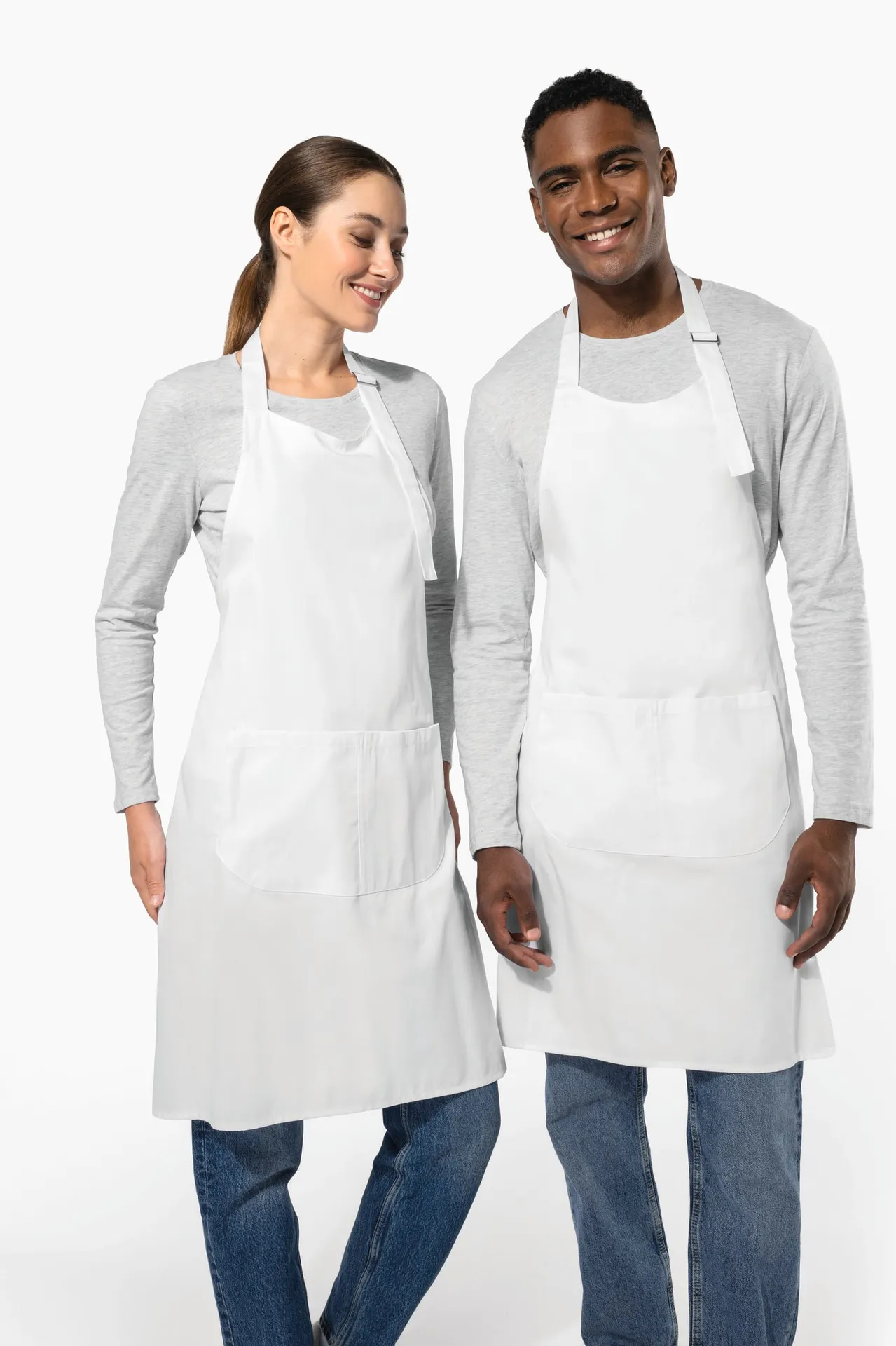 Bei hohen Temperaturen waschbare Schürze aus Baumwollpolyester