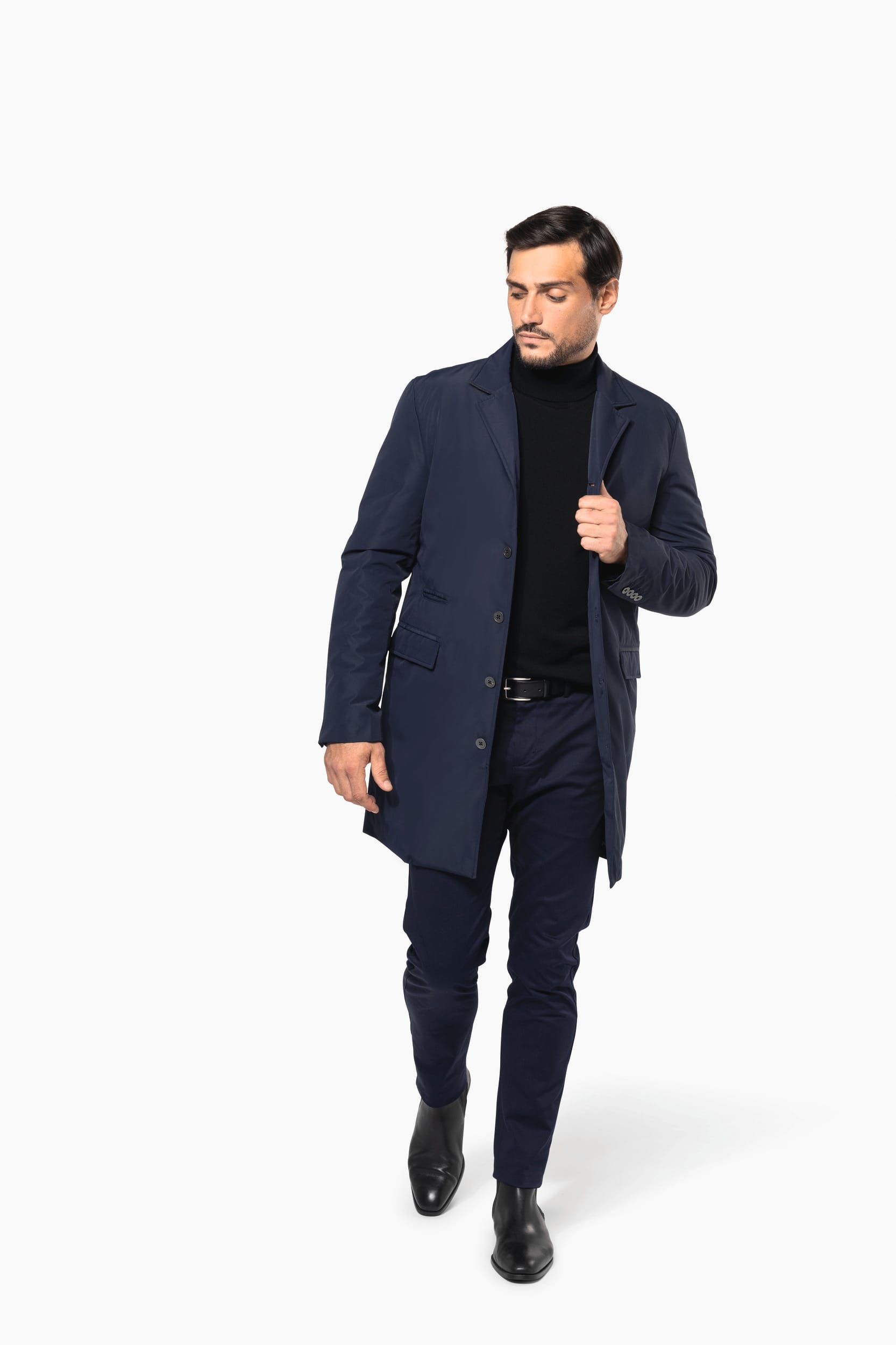 Strukturierter Herren-Trenchcoat