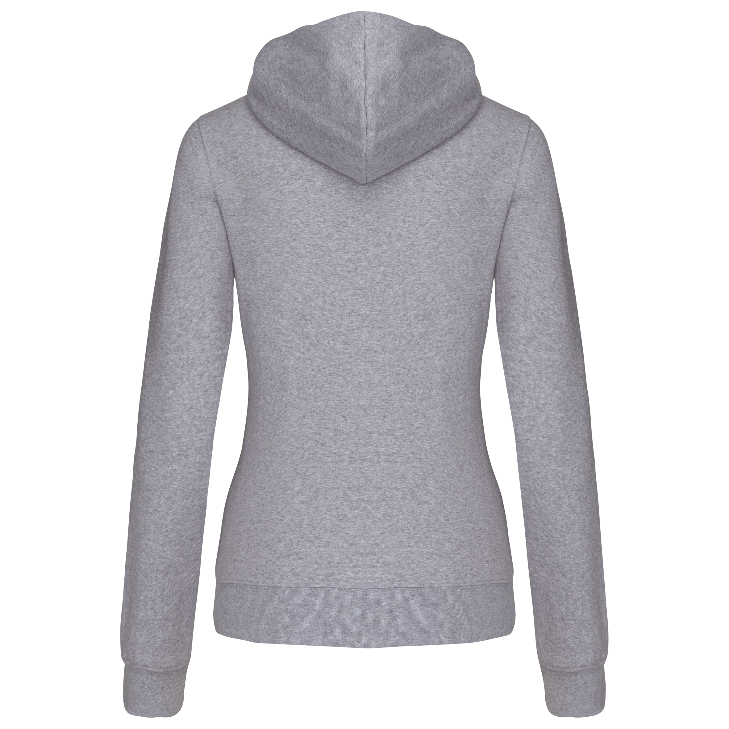 DAMEN-KAPUZENSWEATSHIRT BICOLOR mit Reißverschluss