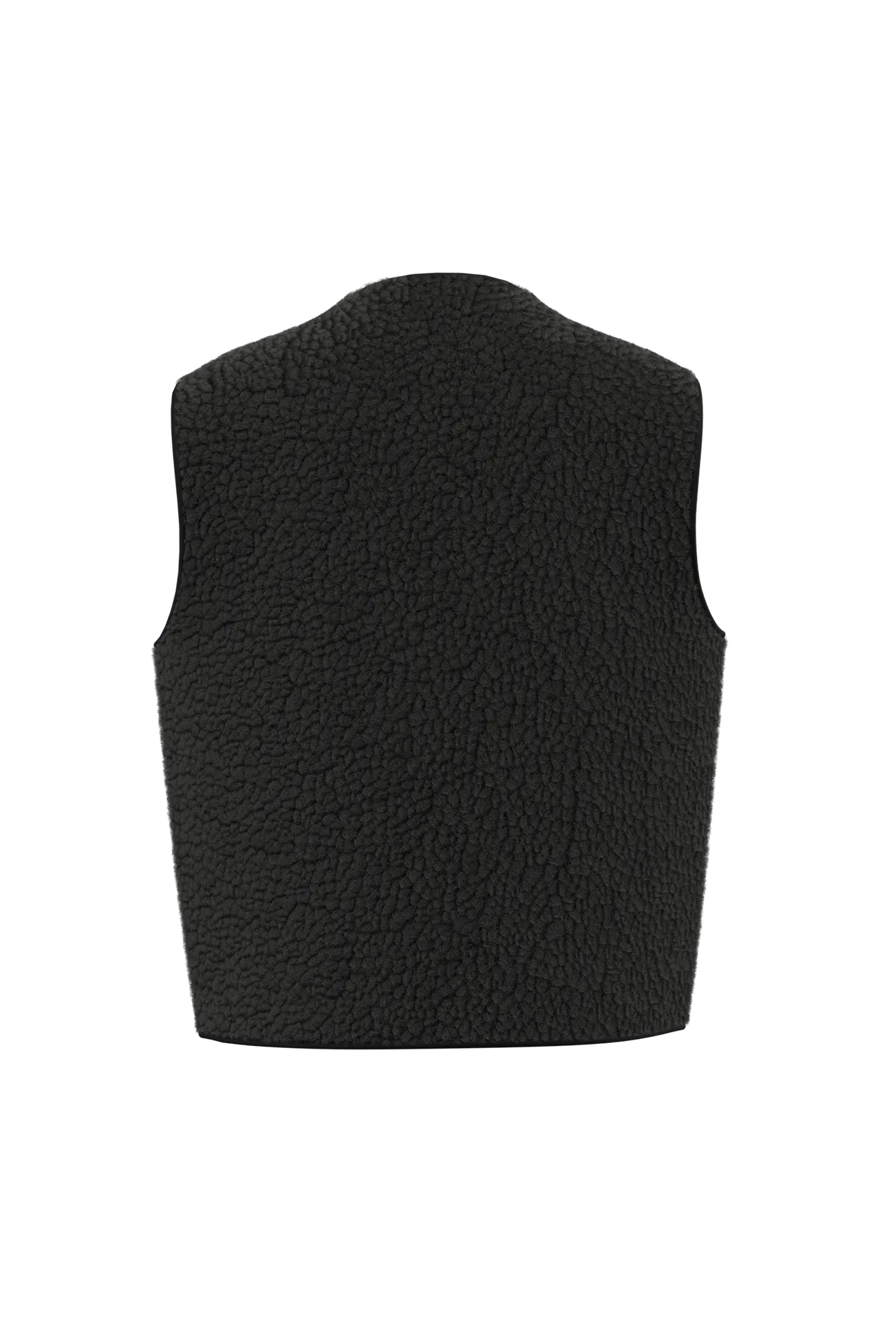 Ärmellose Sherpa-Jacke für Damen