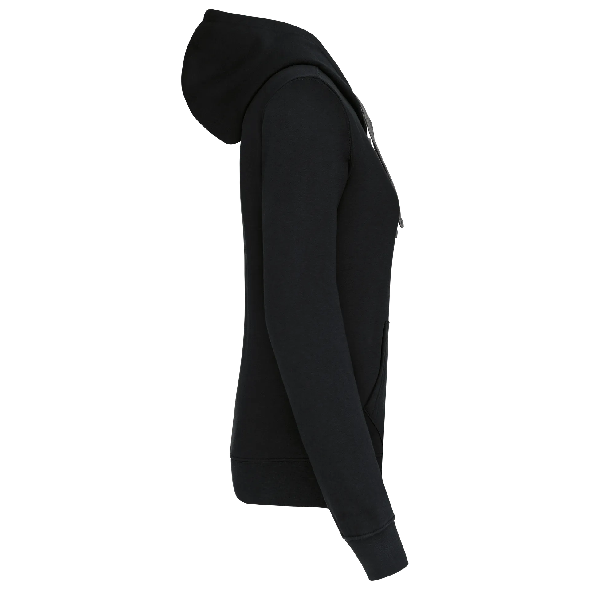 DAMEN-KAPUZENSWEATSHIRT BICOLOR mit Reißverschluss