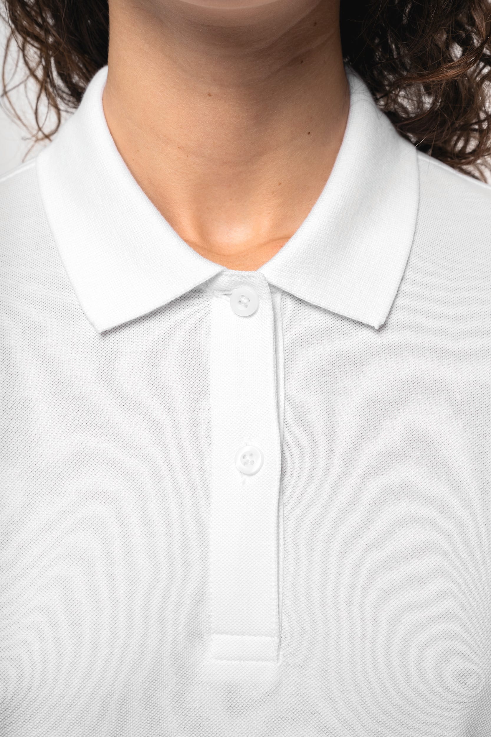 Damen Piqué-Polohemd lange Ärmel Bio180