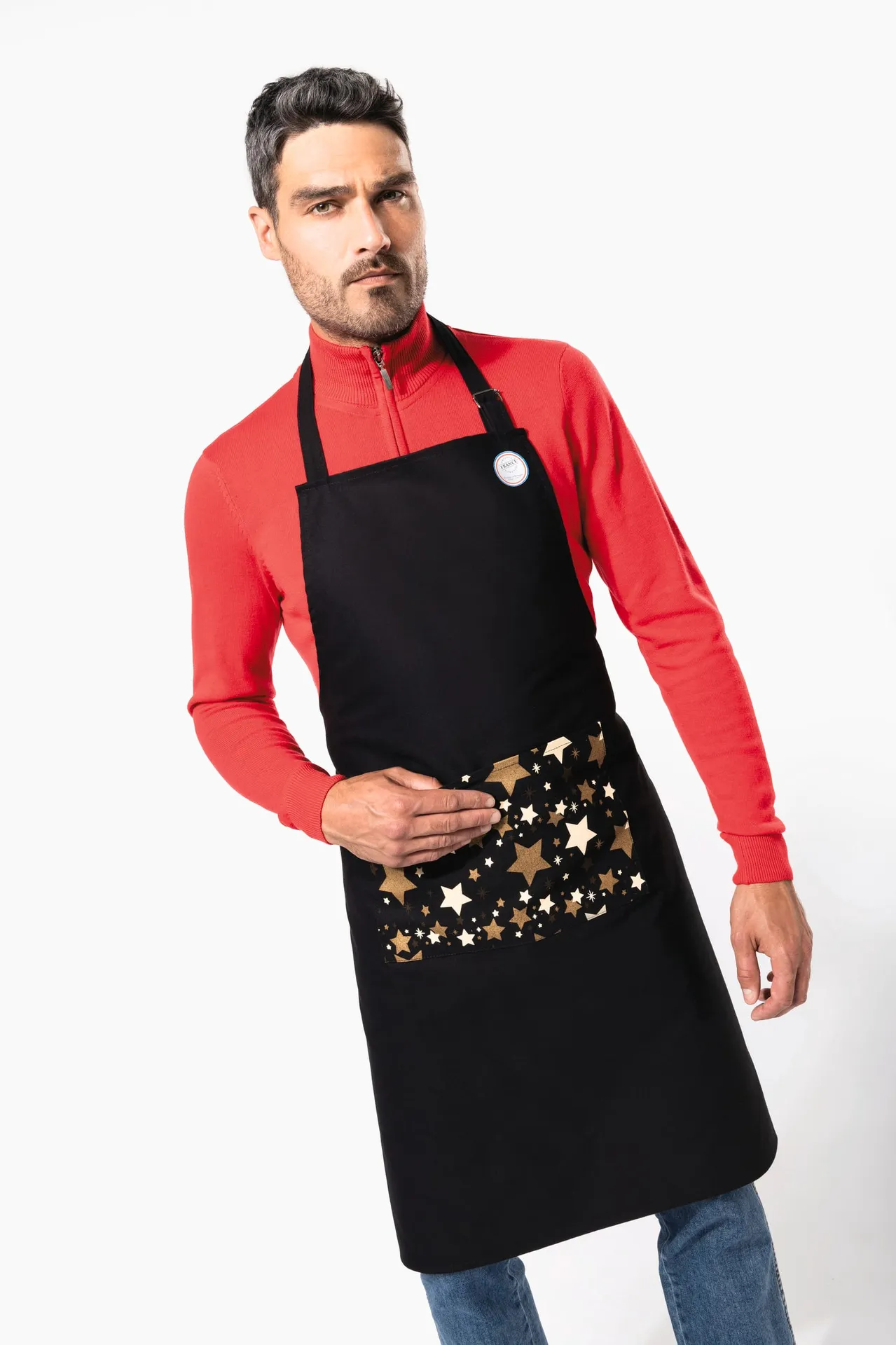 Weihnachtsschürze Erwachsene „Herkunftsland Frankreich garantiert“