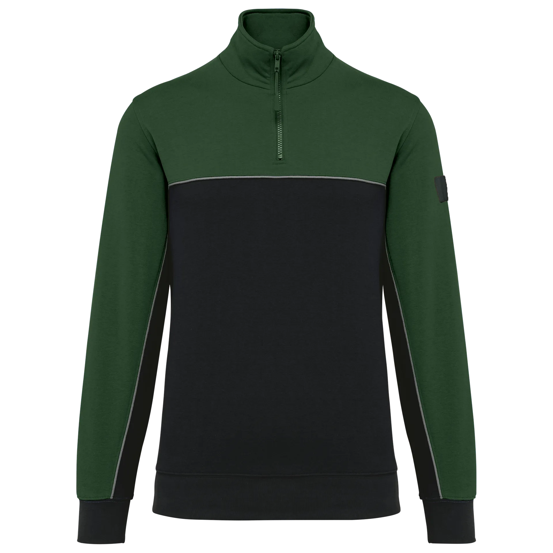 Umweltfreundliches Unisex-Sweatshirt mit Reißverschlusskragen