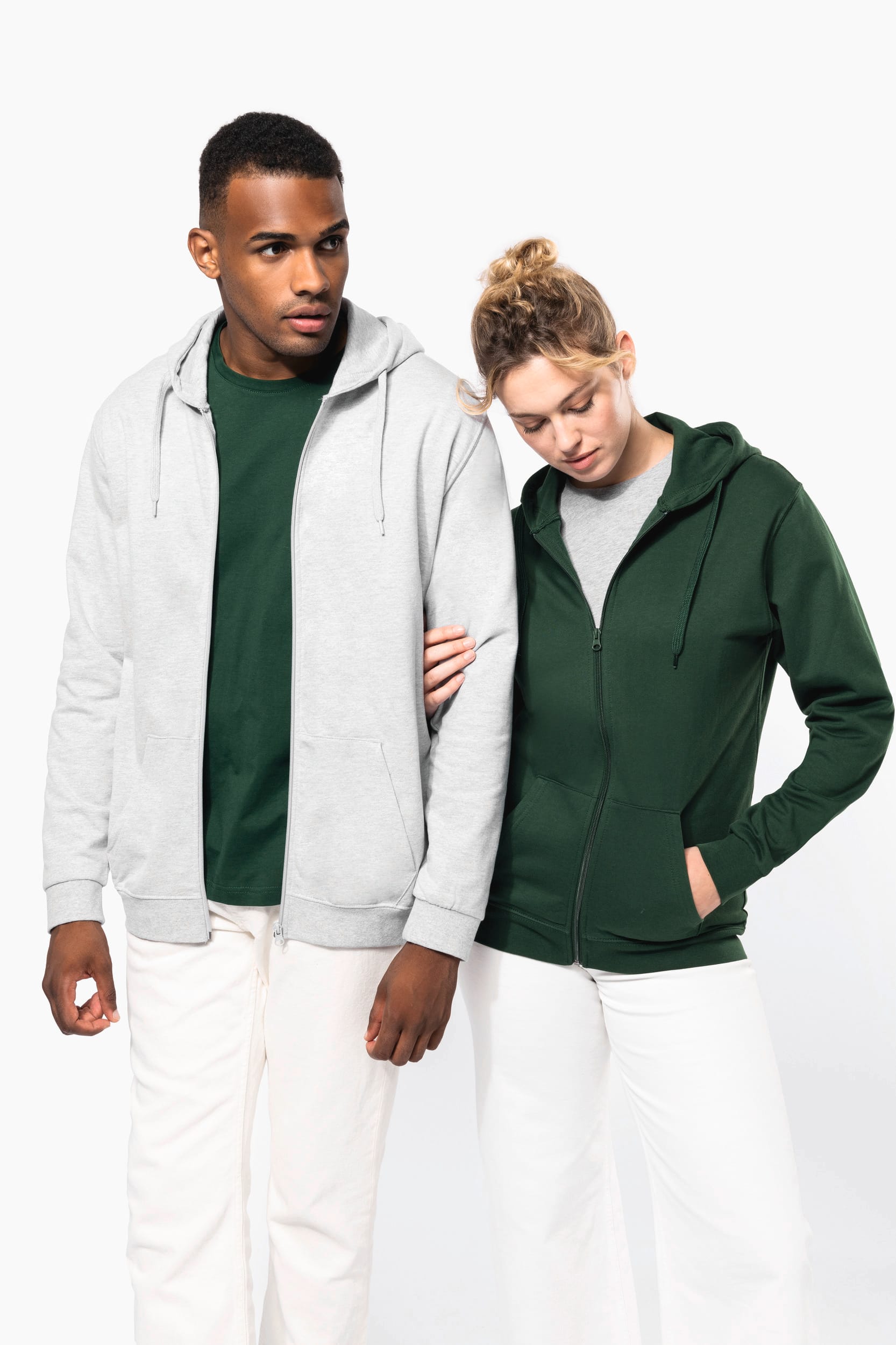 Kapuzen-sweatshirt mit Reißverschluss