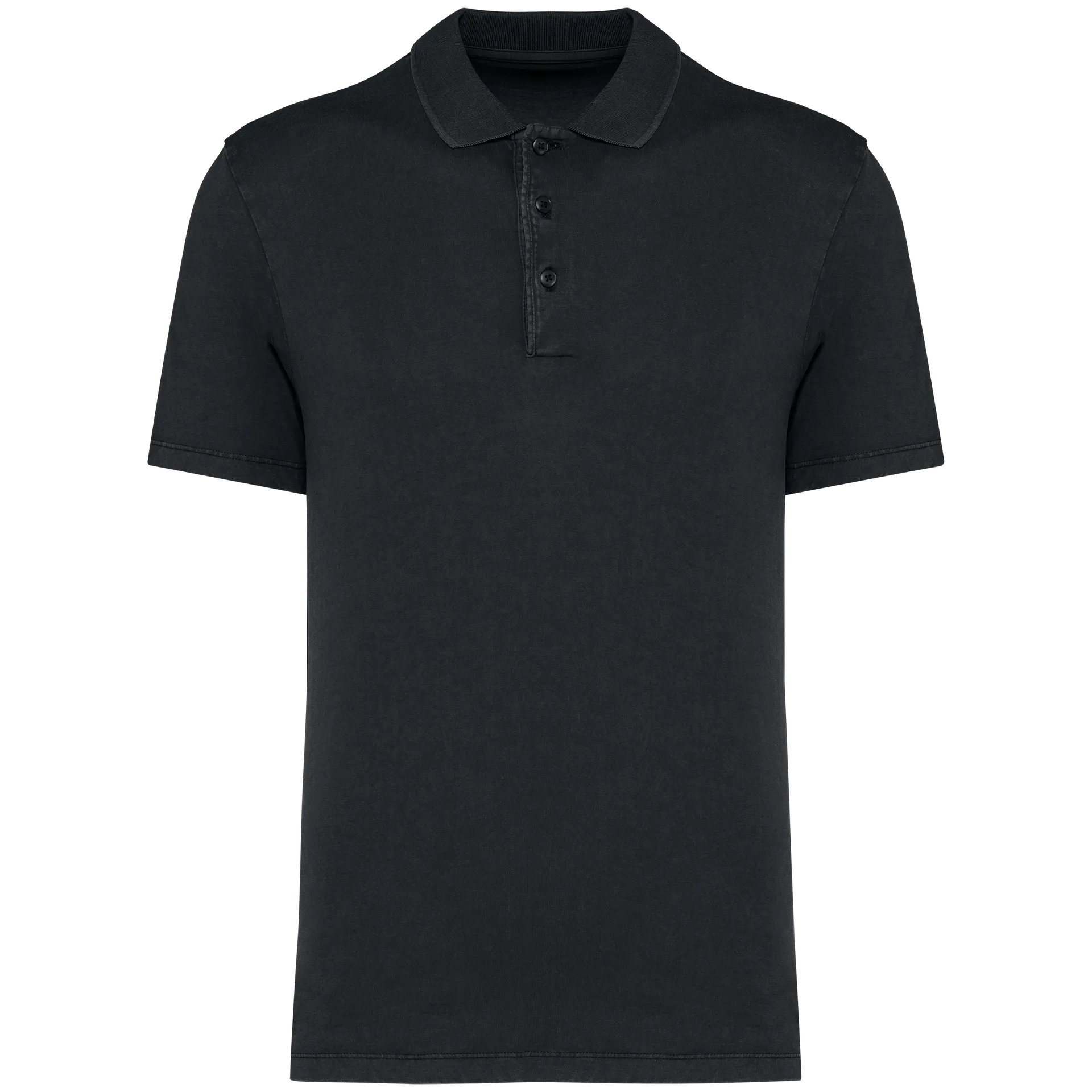 Umweltfreundliches ausgewaschenes Herren-Polohemd aus Jersey