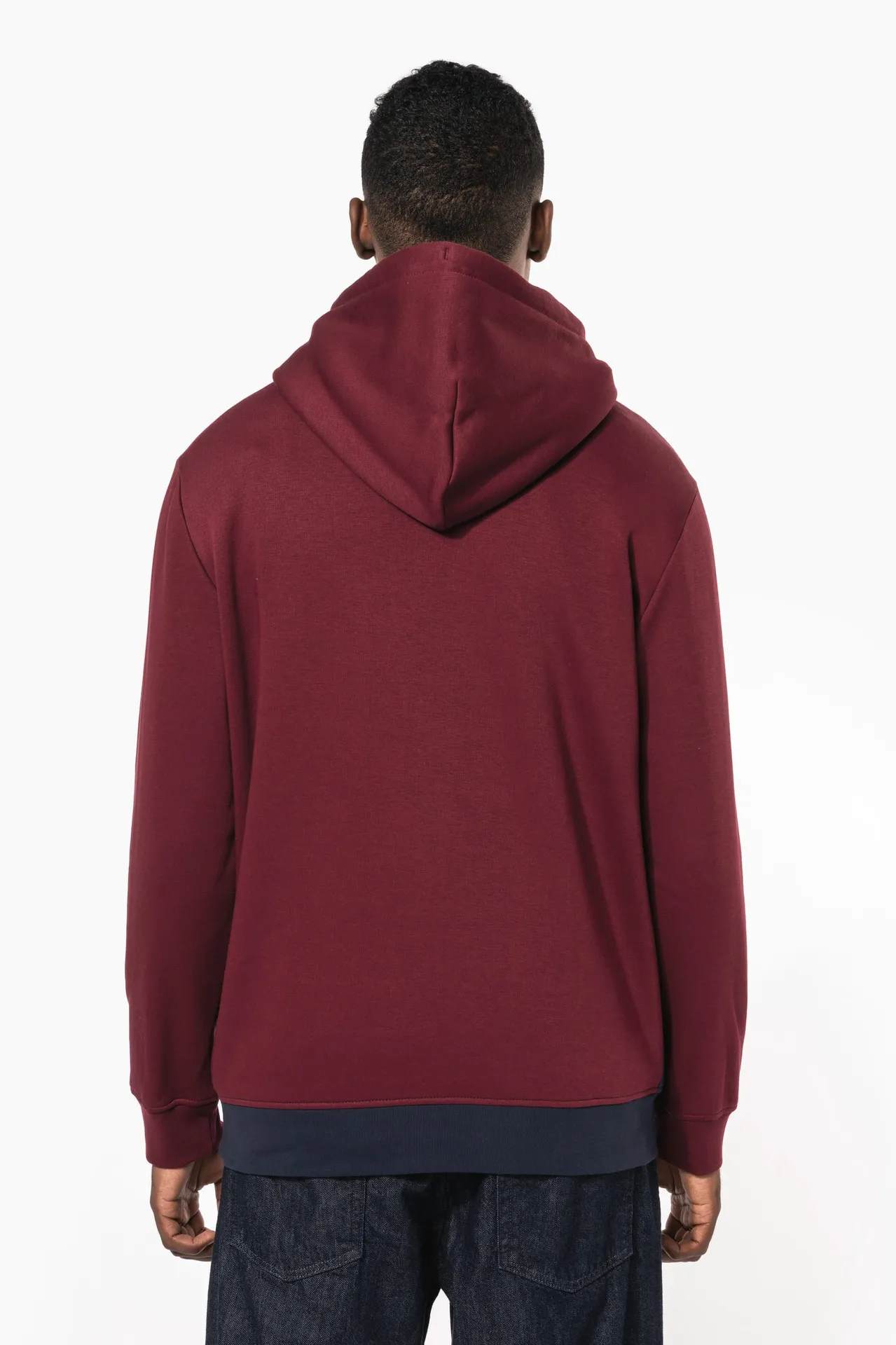 Dreifarbiges Kapuzensweatshirt, Unisex