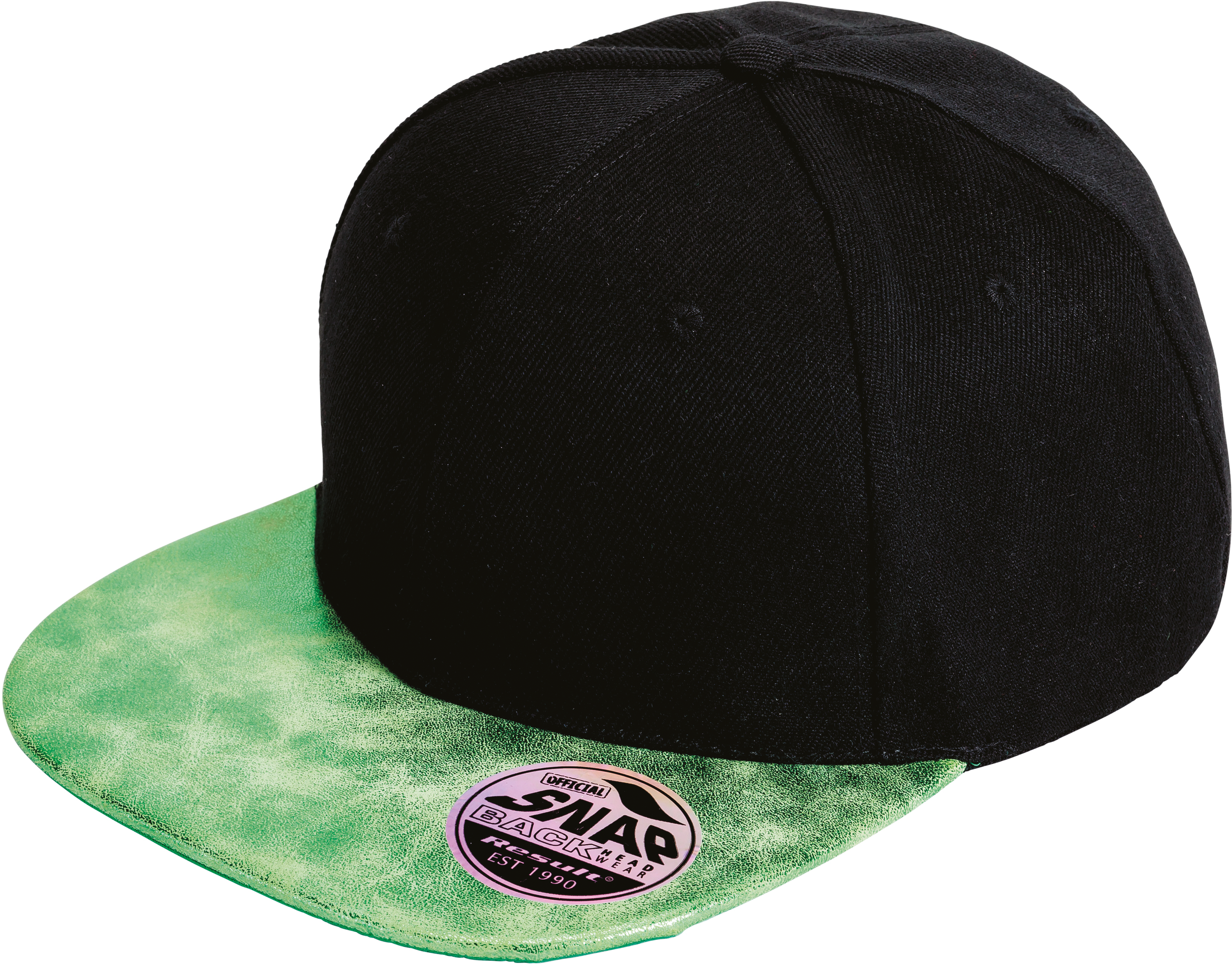 Bronx Glitter Flat Peak Snapback Cap