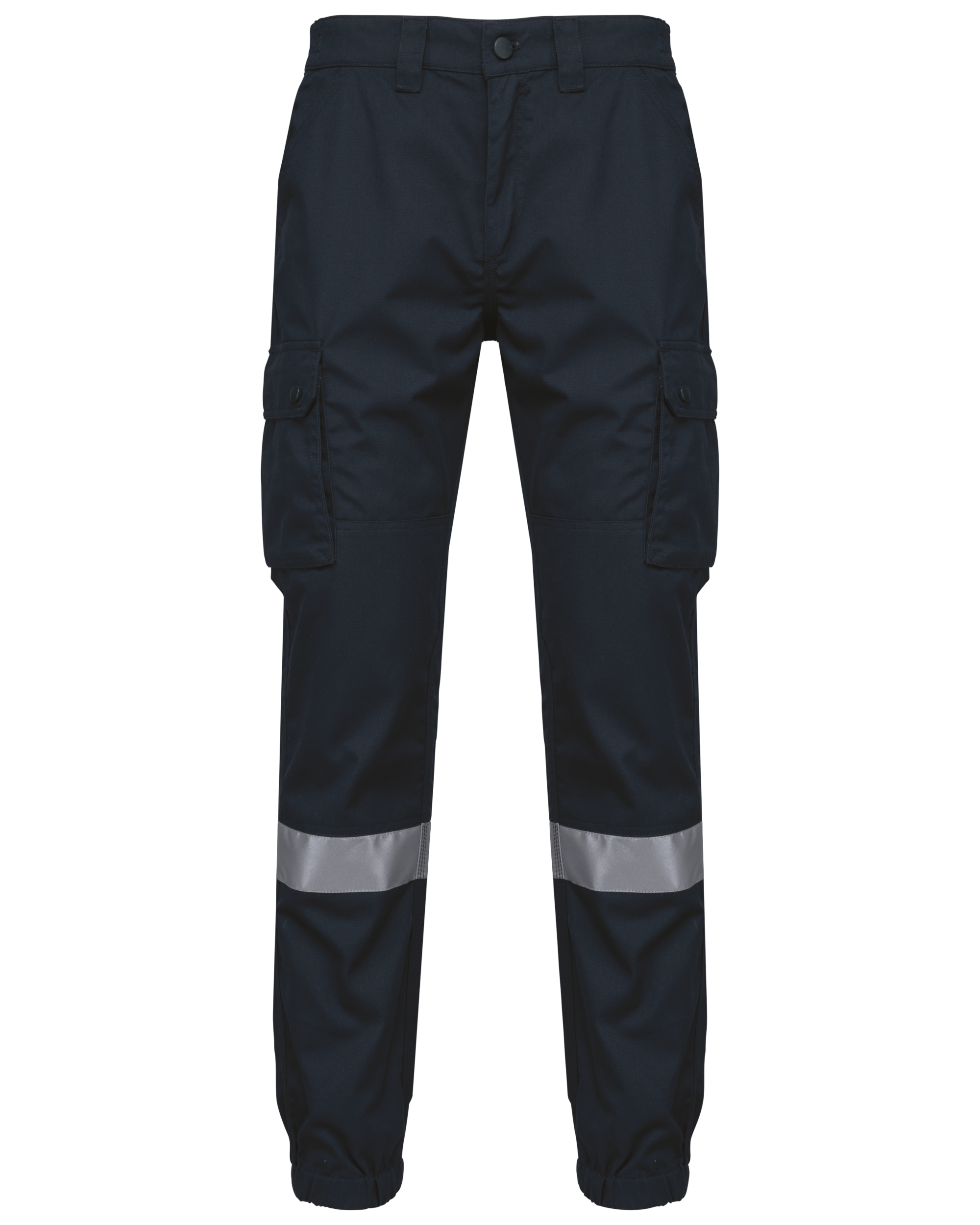 Unisex-Cargo-Hose mit elastischem Saum und reflektierendem Streifen