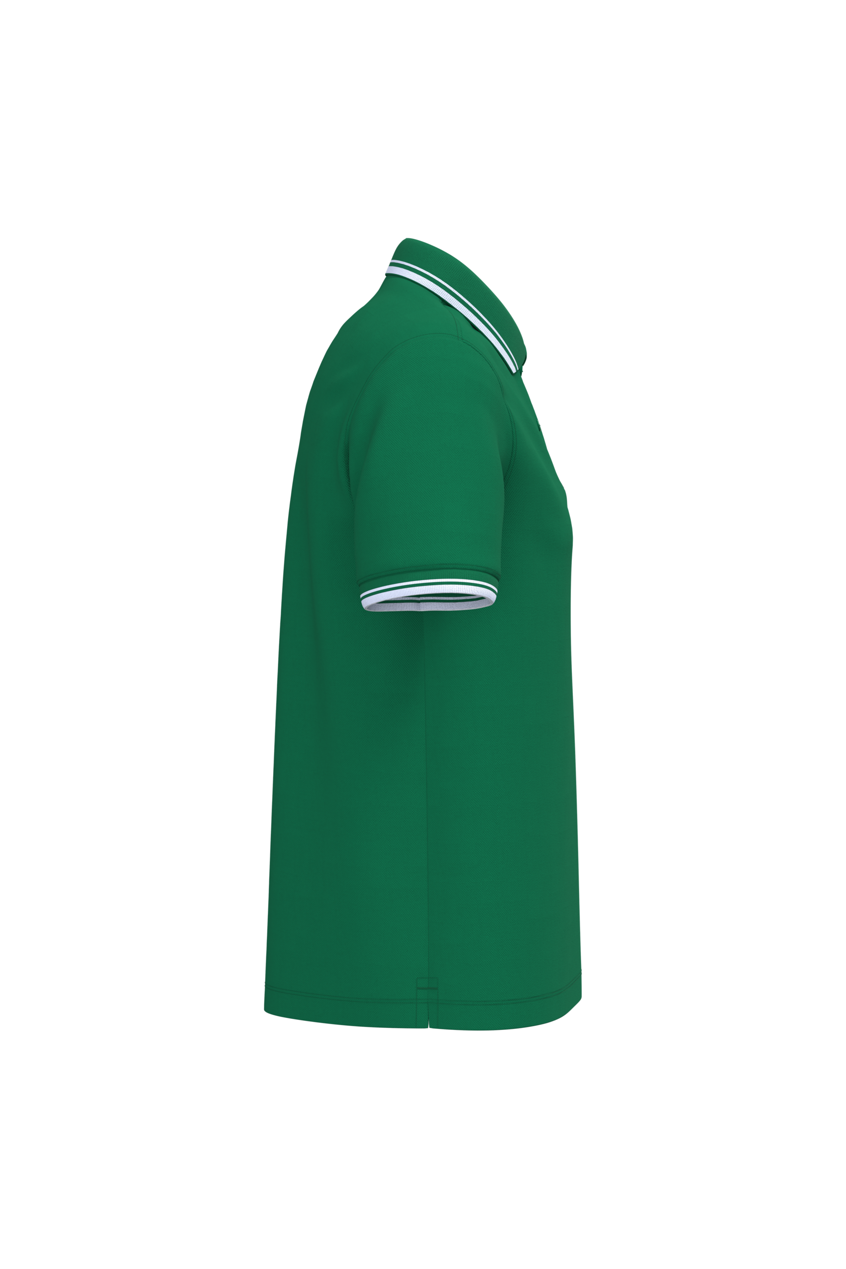 Polohemd für Herren mit kurzen Ärmeln und kontrastfarbenen Paspeln