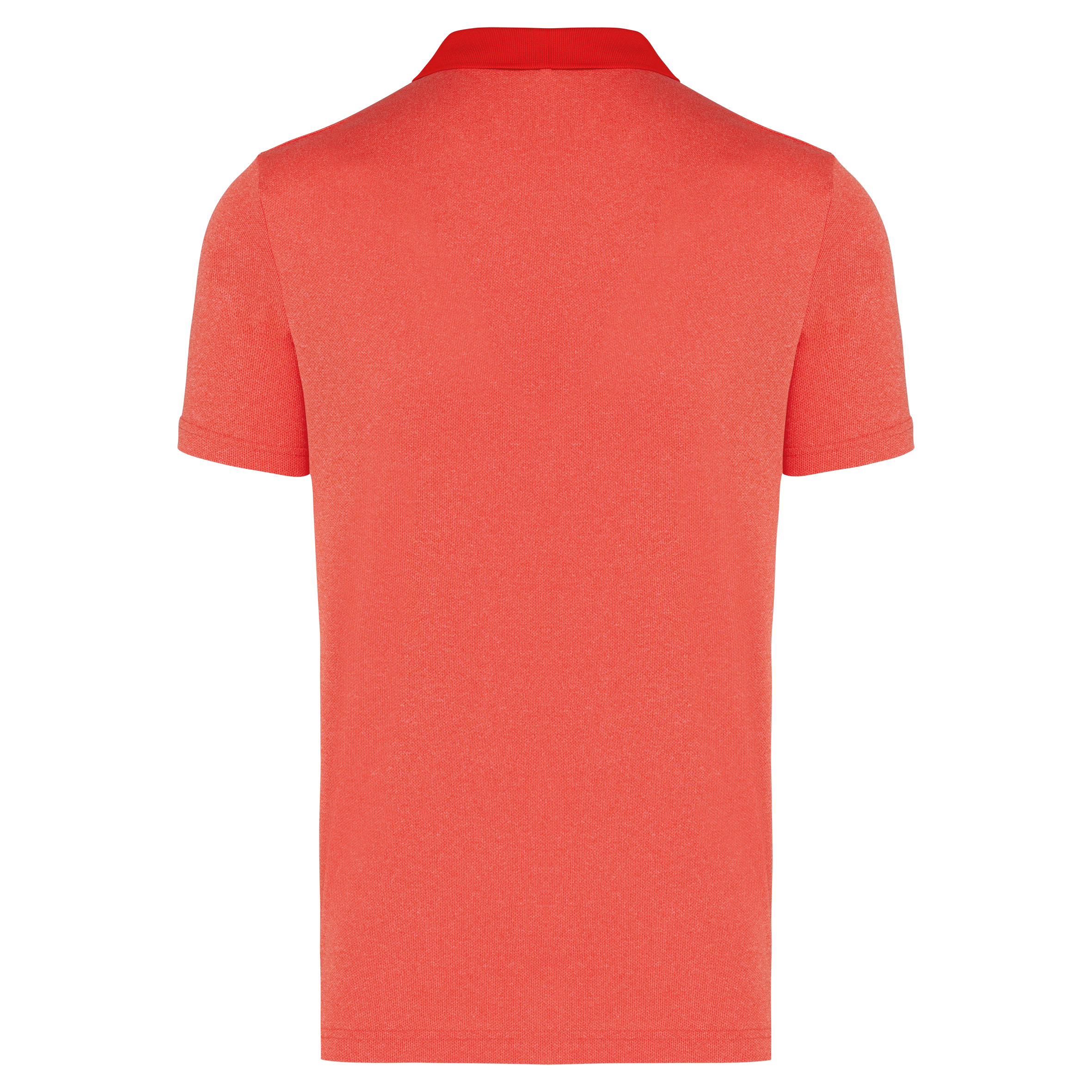 Meliertes Kurzarm-Polohemd