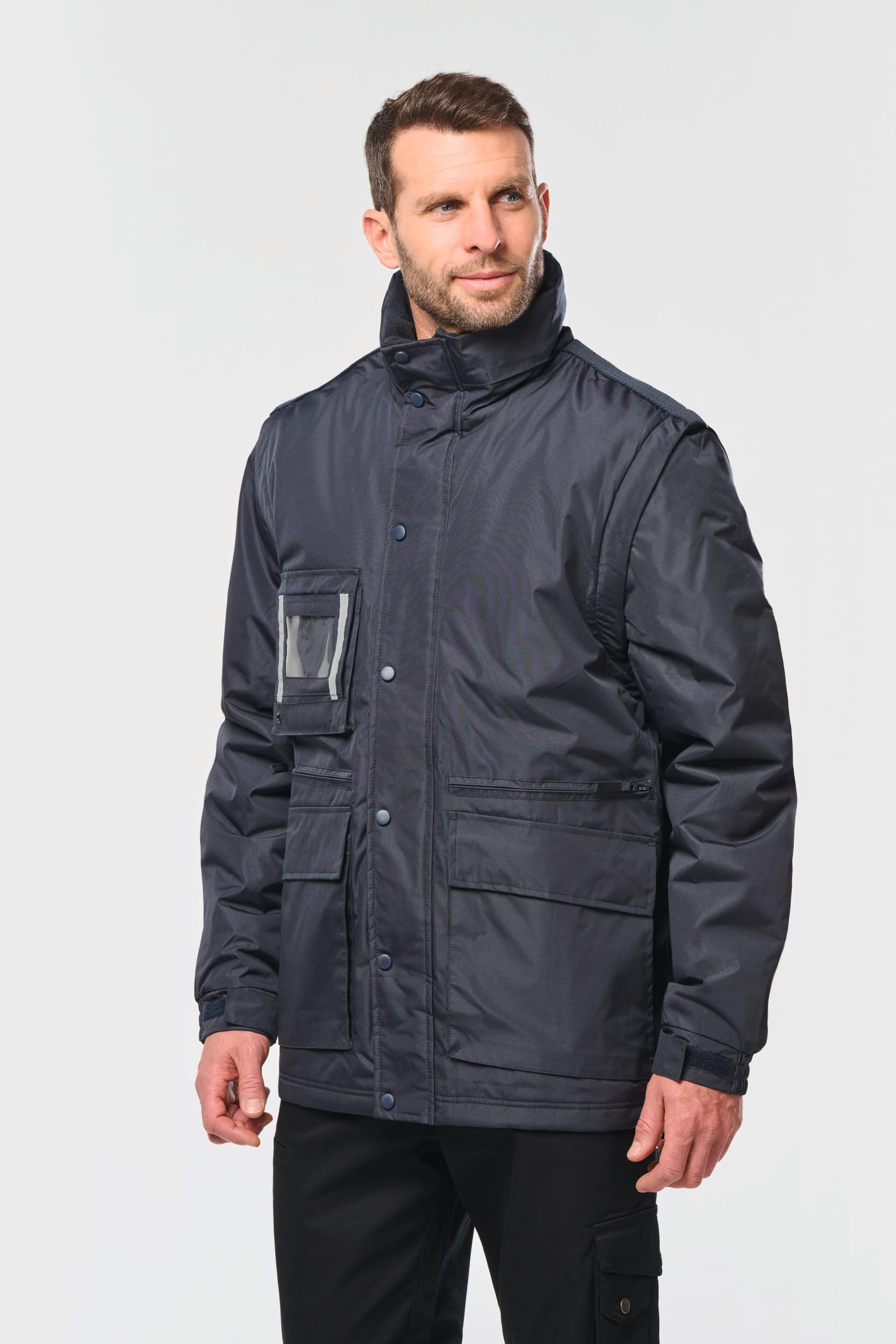 Workwear Parka mit abtrennbaren Ärmeln