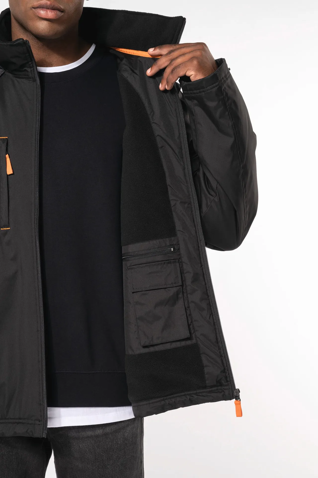 Jacke mit abnehmbaren Ärmeln Mann