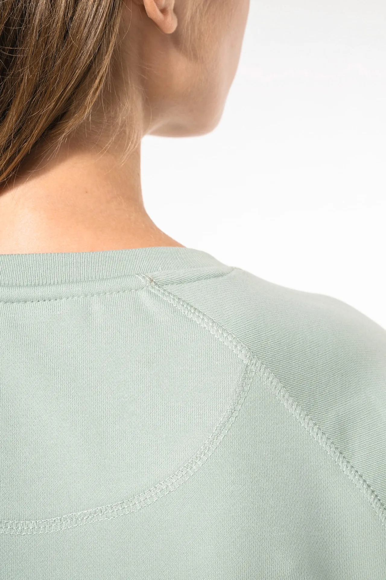 Damen Sweatshirt BIO-BAUMWOLLE Rundhalsausschnitt Raglanärmel