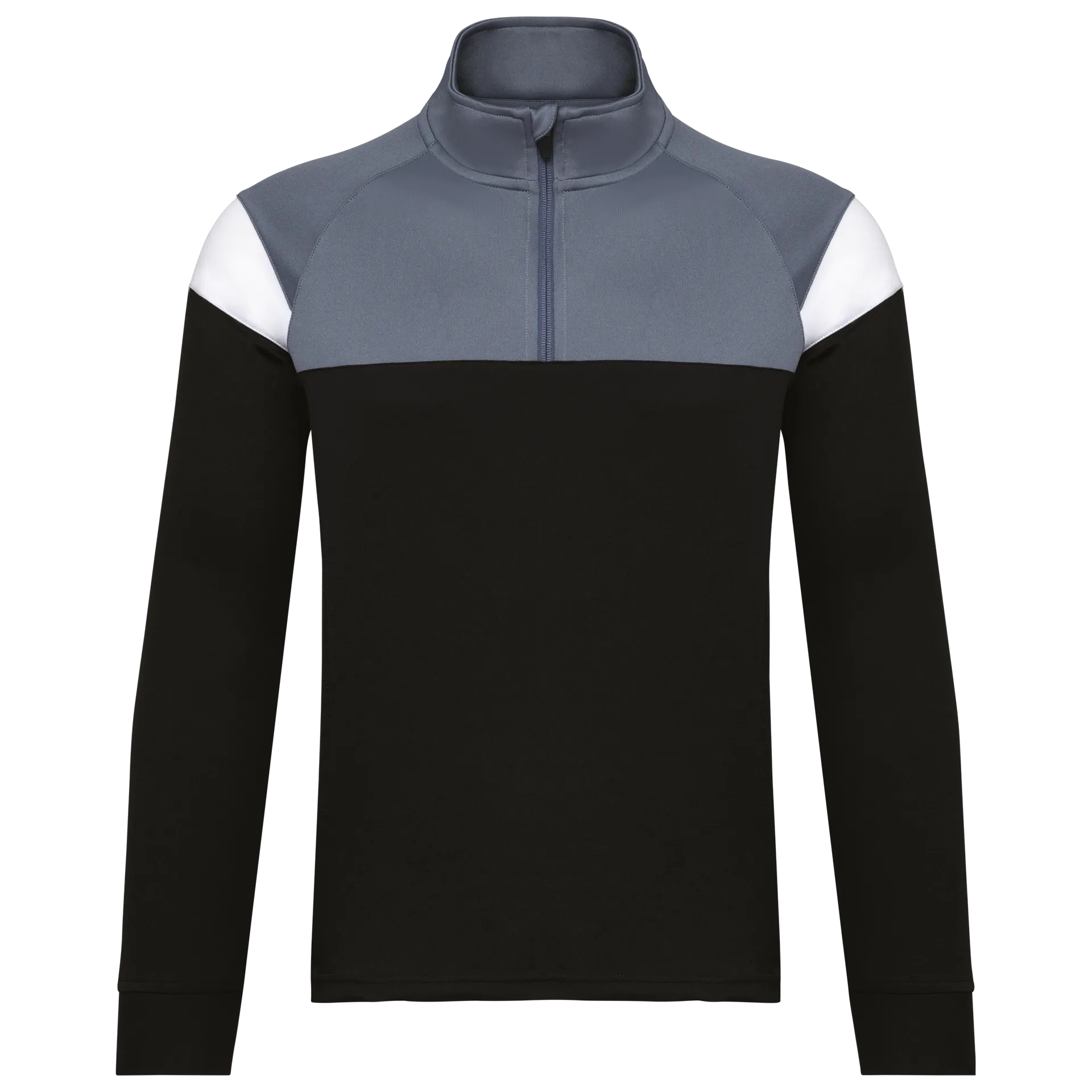 Kinder Trainings-Sweatshirt mit 1/4 Reißverschluss