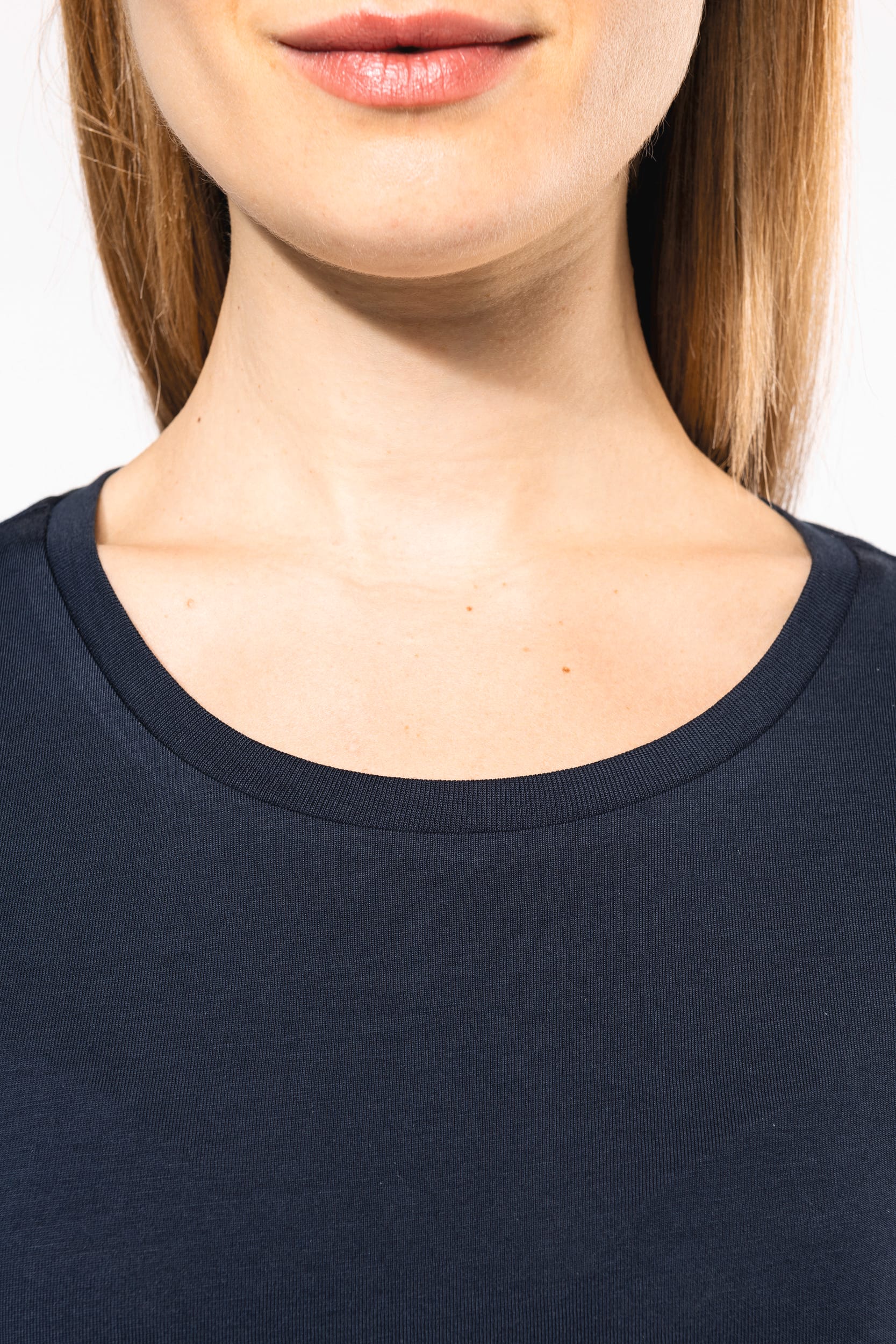 Damen-T-Shirt Supima® mit kurzen Ärmeln und Rundhalsausschnitt