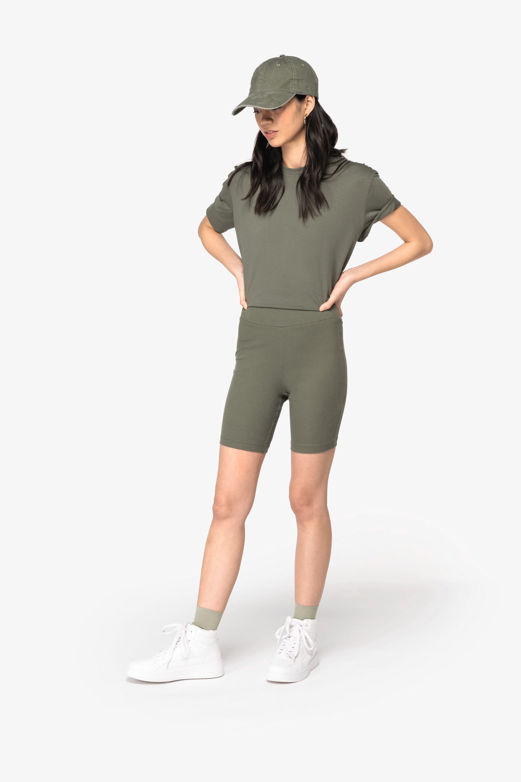 Umweltfreundliche Ripp-Shorts für Damen