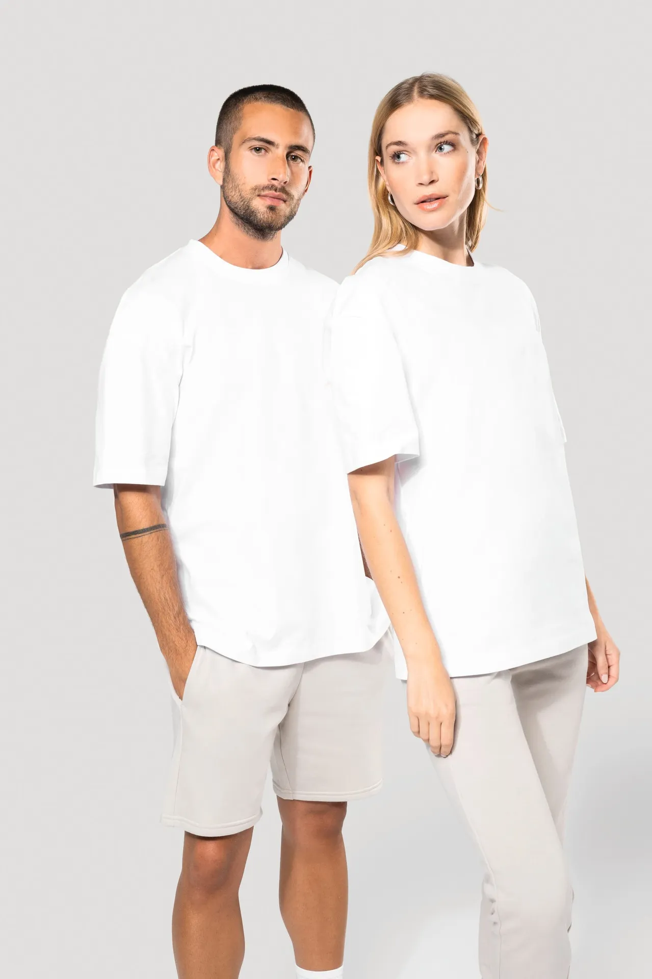 T-Shirt mit kurzen Ärmeln, Unisex, Oversize