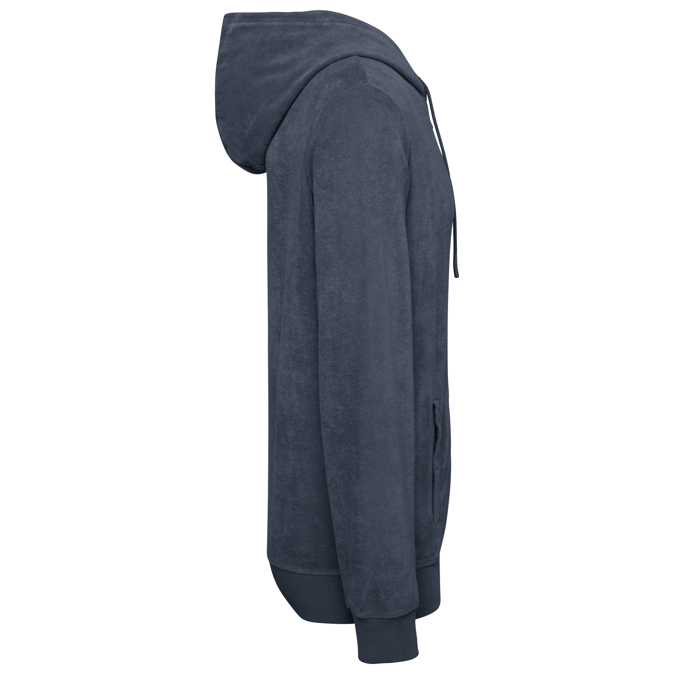 Umweltfreundliches Kapuzensweatshirt aus Frottee mit Reißverschluss für Herren