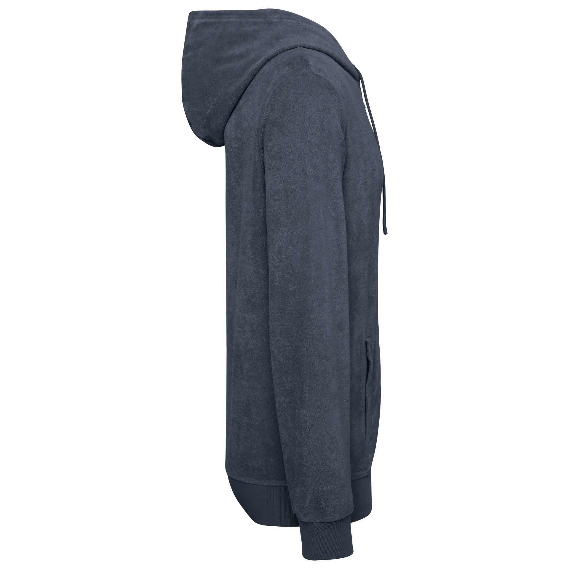 Umweltfreundliches Kapuzensweatshirt aus Frottee mit Reißverschluss für Herren