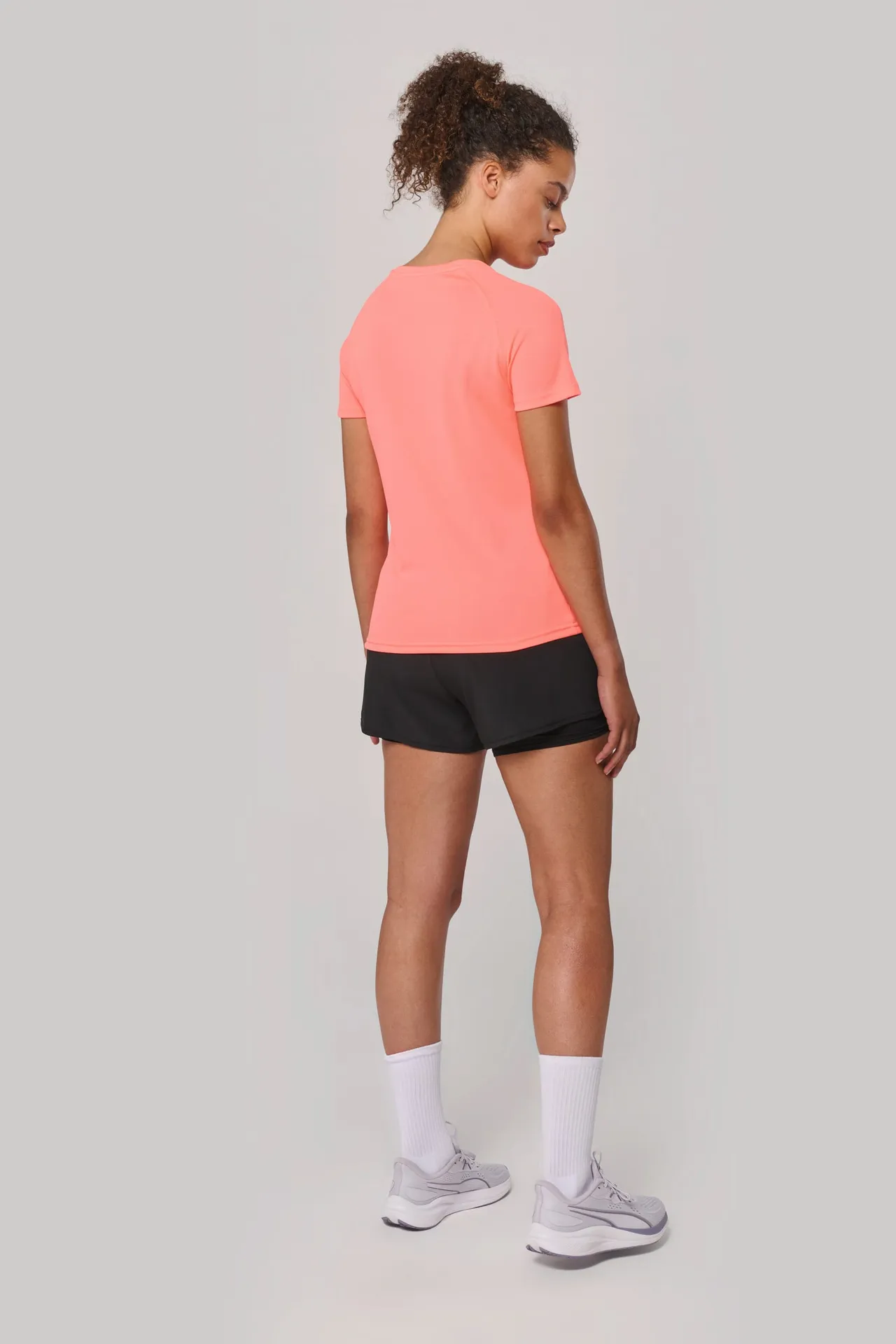 Damen Basic Sport Funktionsshirt Kurzarm