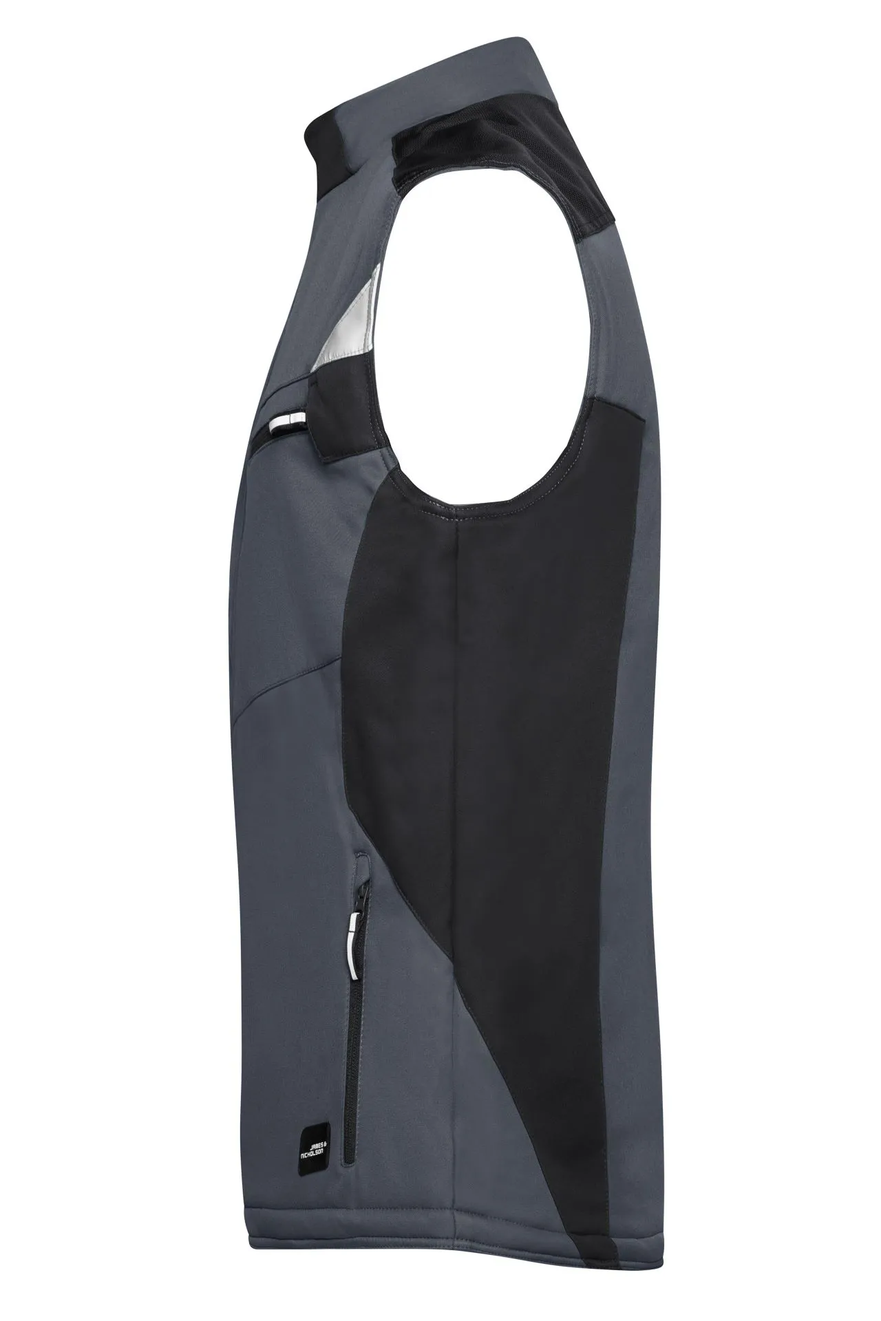 James & Nicholson JN825 – Robuste Winter Softshell-Arbeitsweste mit CORDURA®