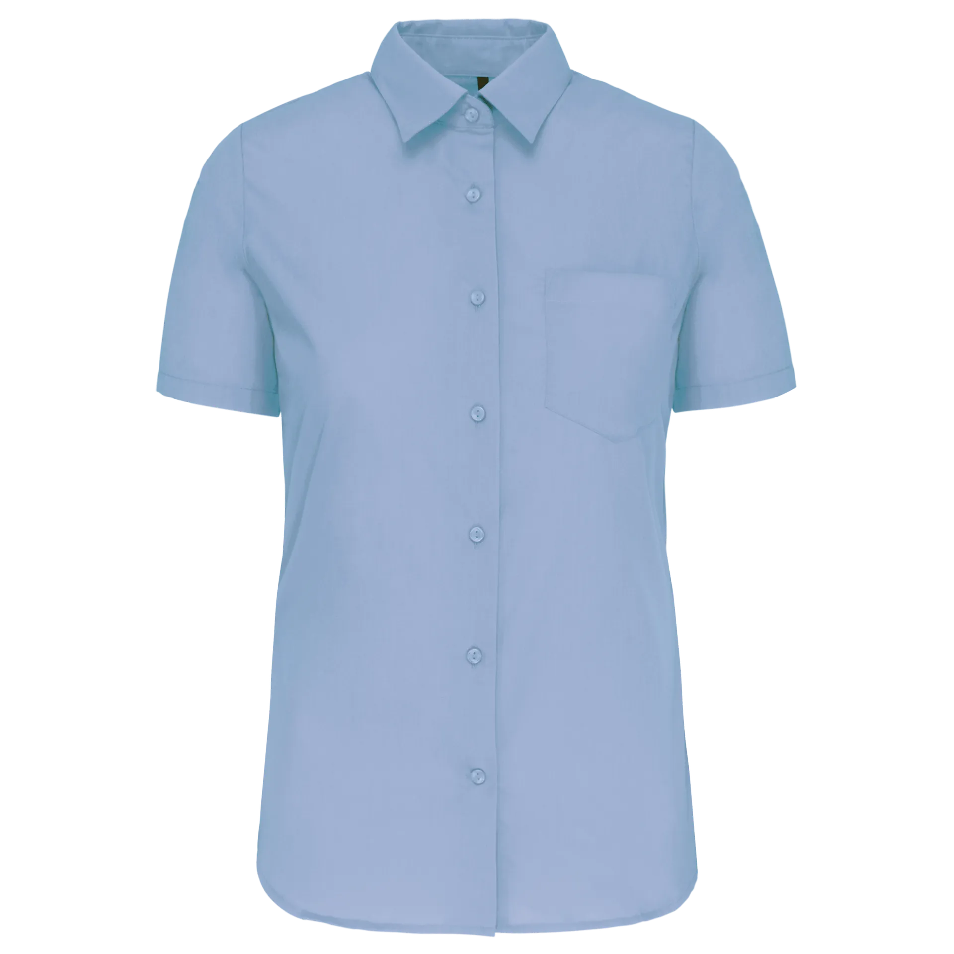 Damen Popelinebluse Kurzarm