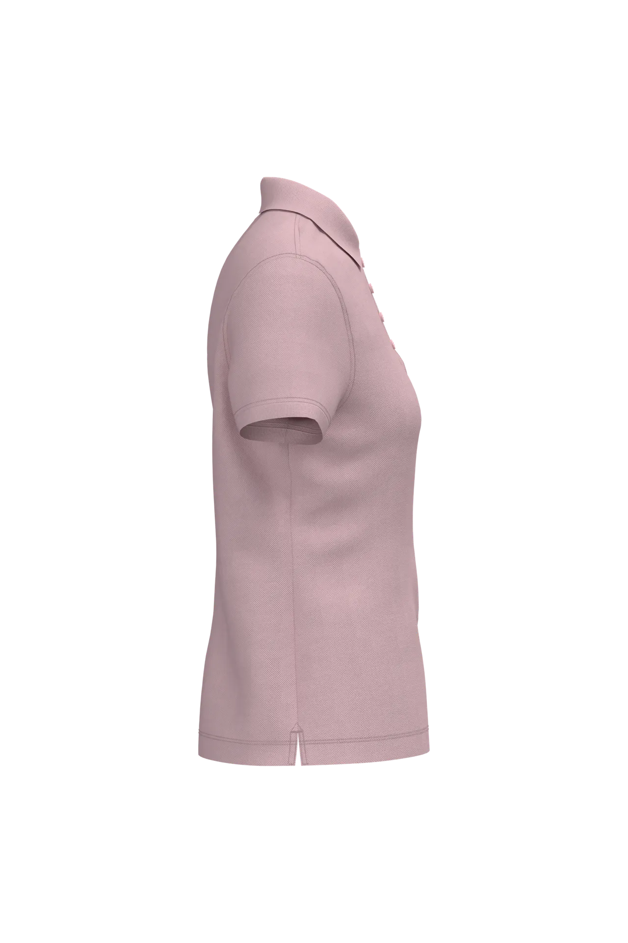 Dammen Kurzam Poloshirt aus Baumwollpiqué